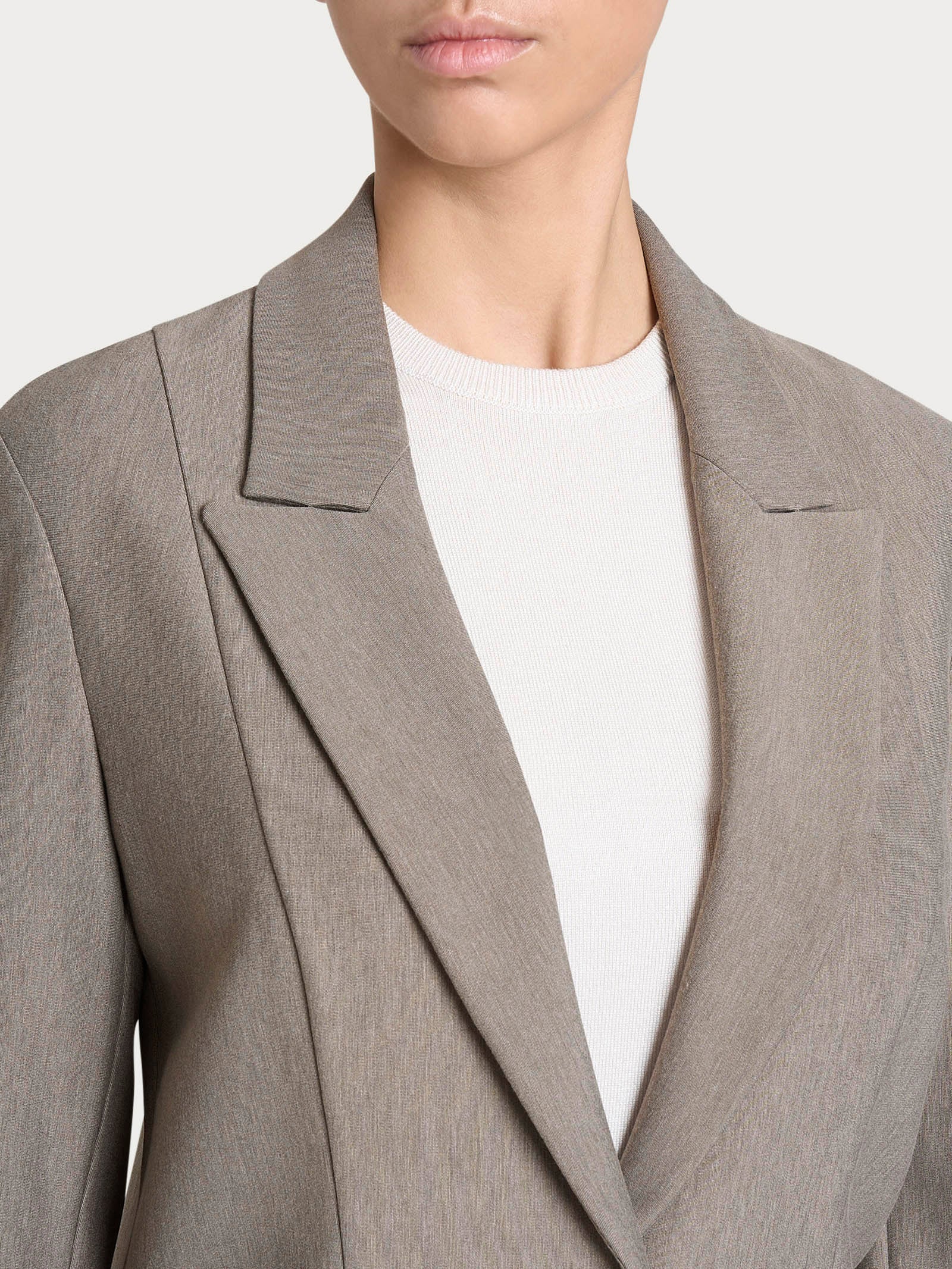 Blazer over con rever a lancia in Compact - Glace' Mel. - Image 4