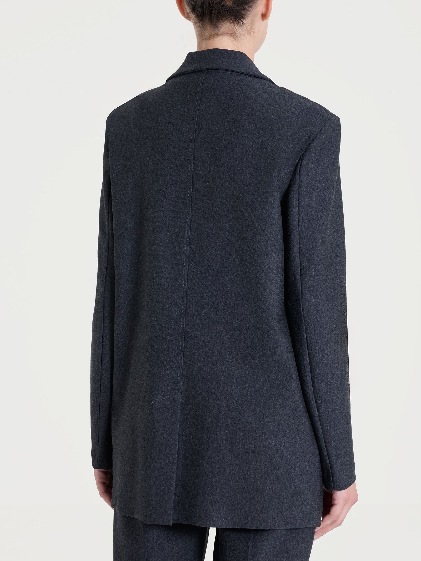 Blazer over con rever a lancia in Compact - Oscuro Mel. - Image 2