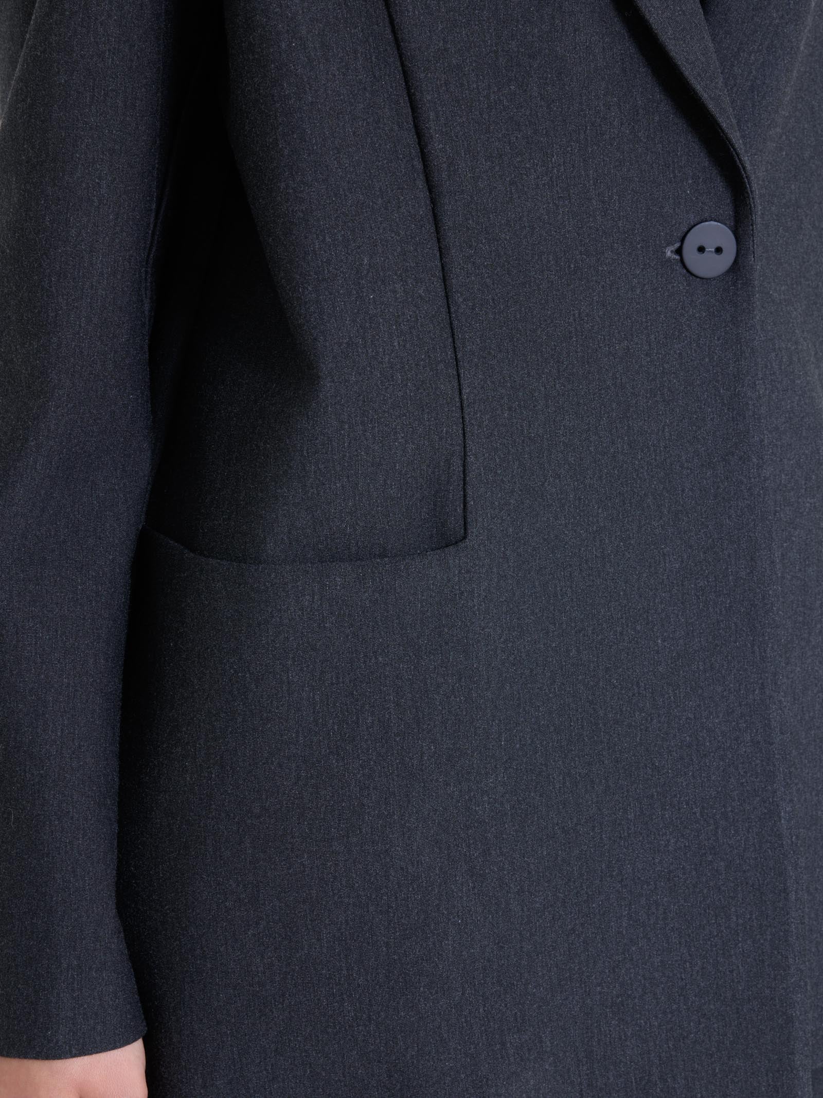 Blazer over con rever a lancia in Compact - Oscuro Mel. - Image 4