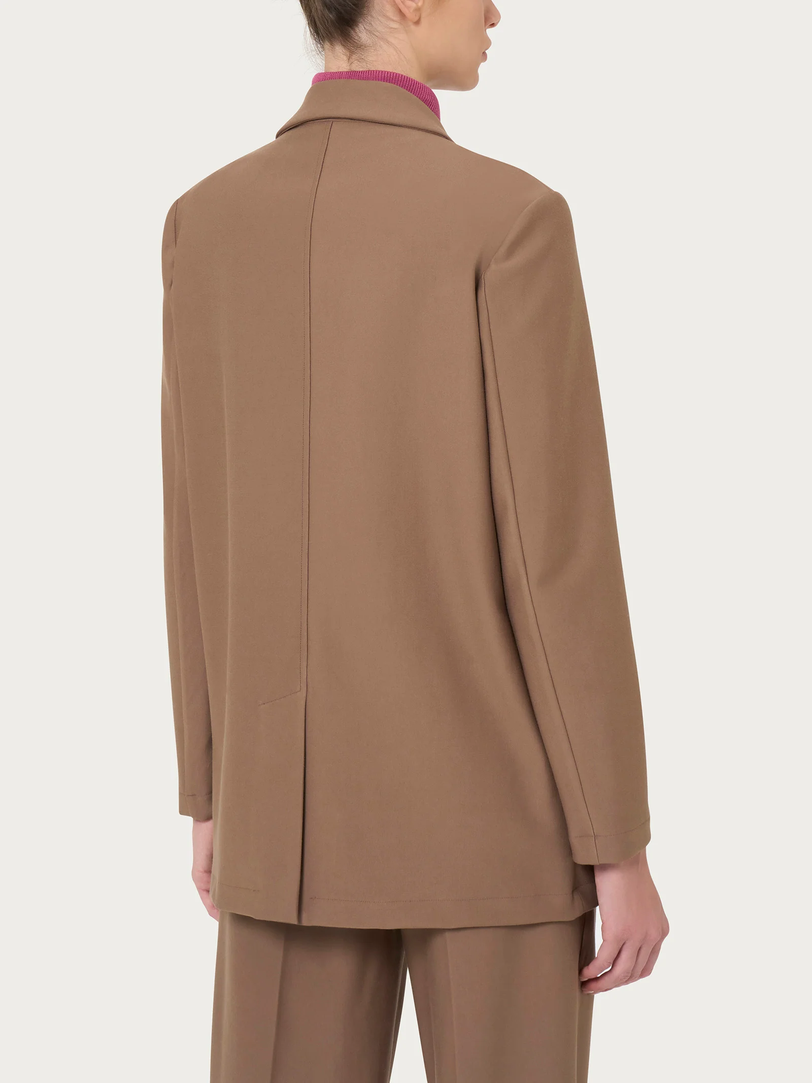 Blazer over con rever a lancia in Compact - Pine Bark - Image 2