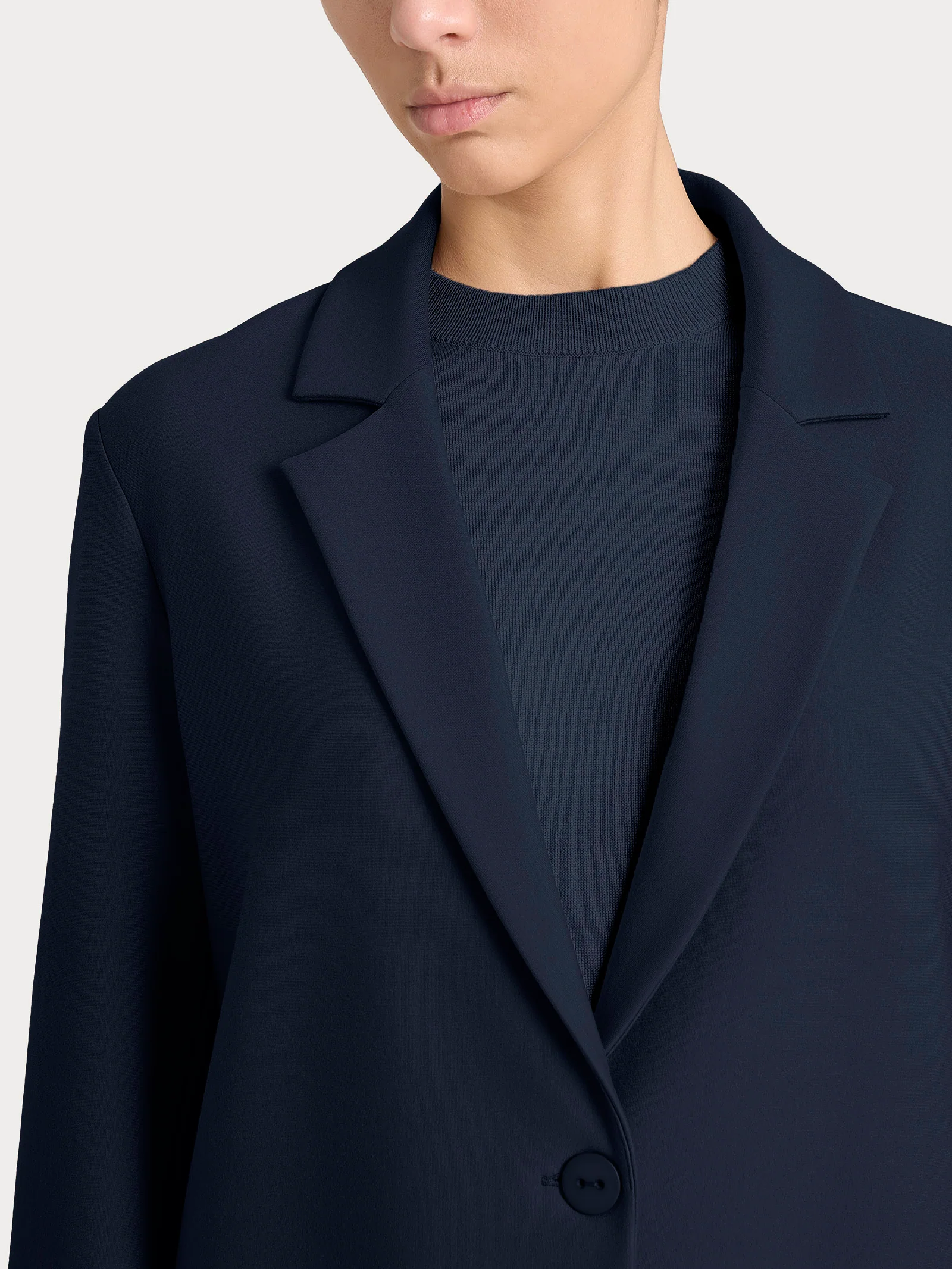 Blazer over con un bottone in Compact - Persia - Image 3