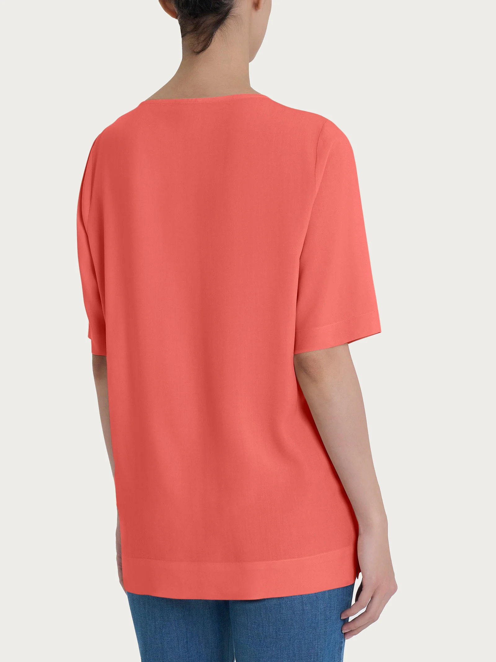 Blusa a manica corta in Ecoseta - Dubarry - Image 2