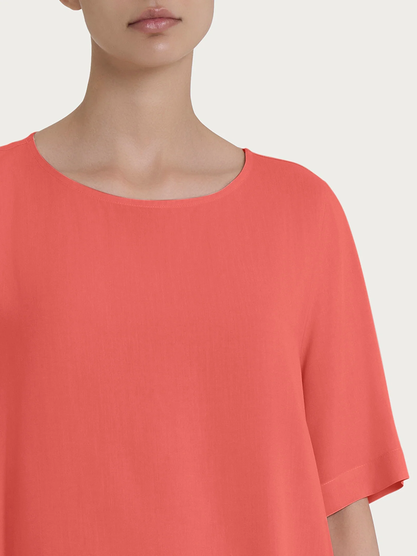 Blusa a manica corta in Ecoseta - Dubarry - Image 3