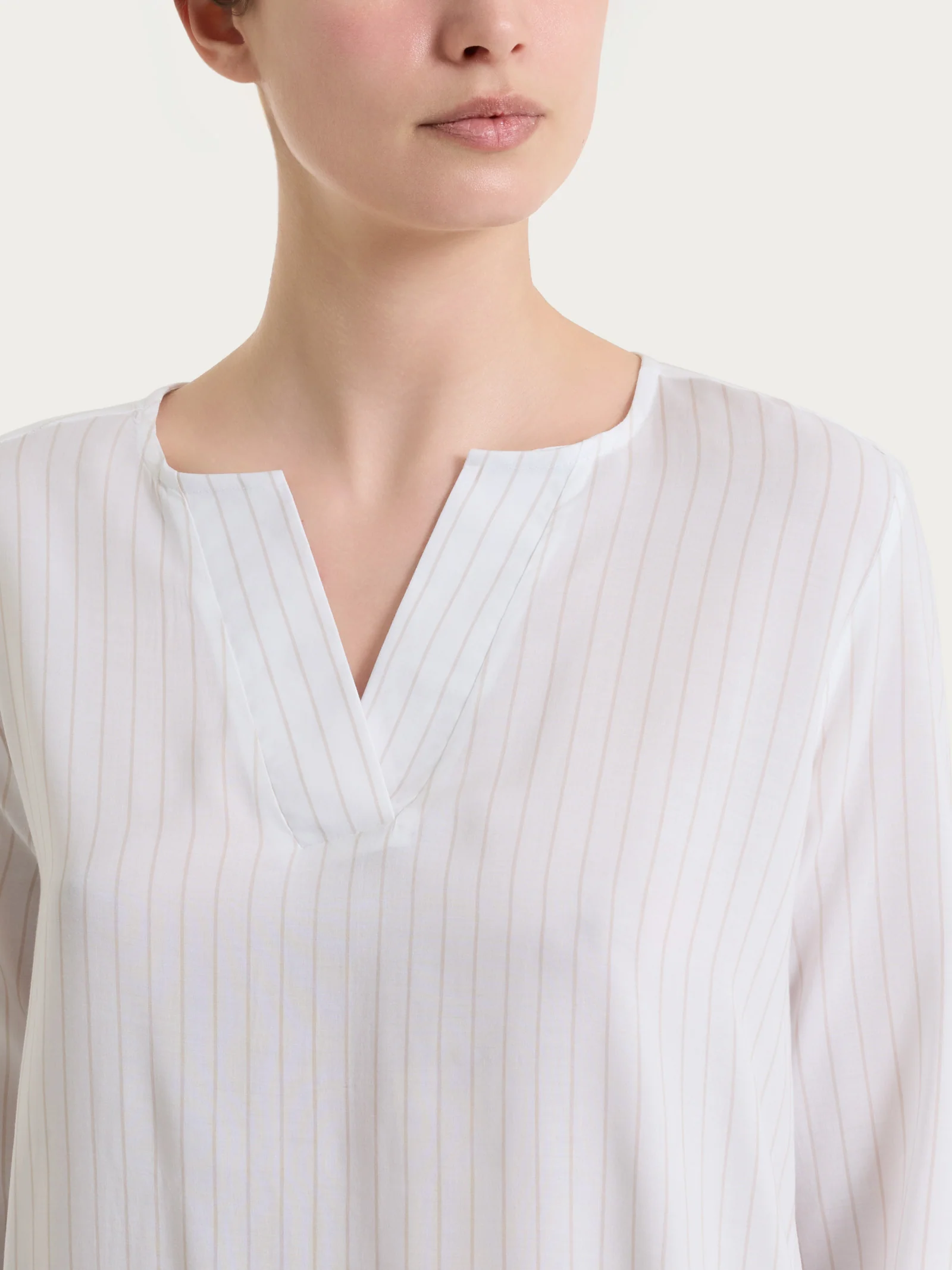 Blusa a righe in EcoSeta - Fant.Champignon - Image 3