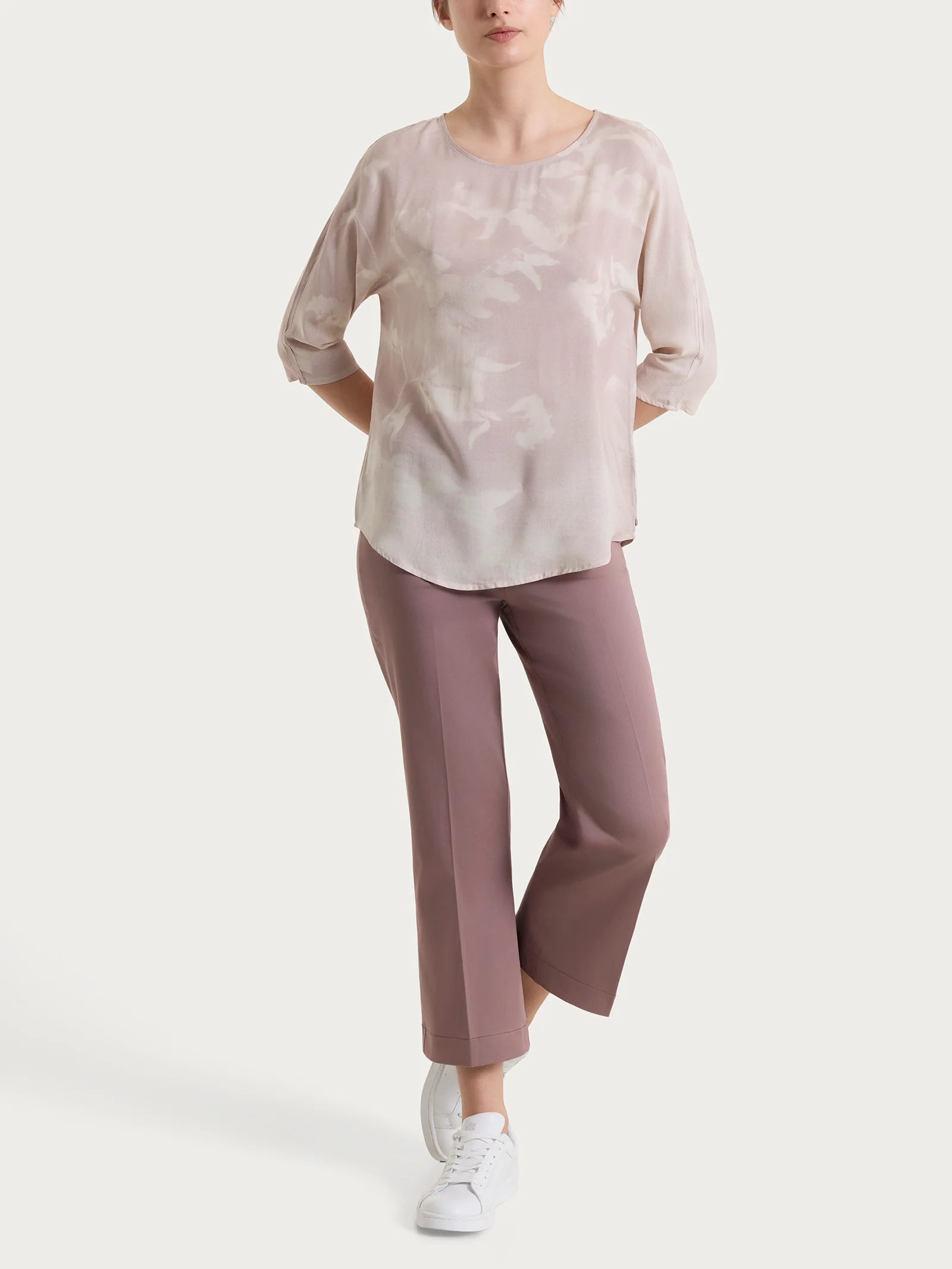 Blusa con manica 3/4 e fantasia in EcoSeta - Fant.Champignon - Image 8