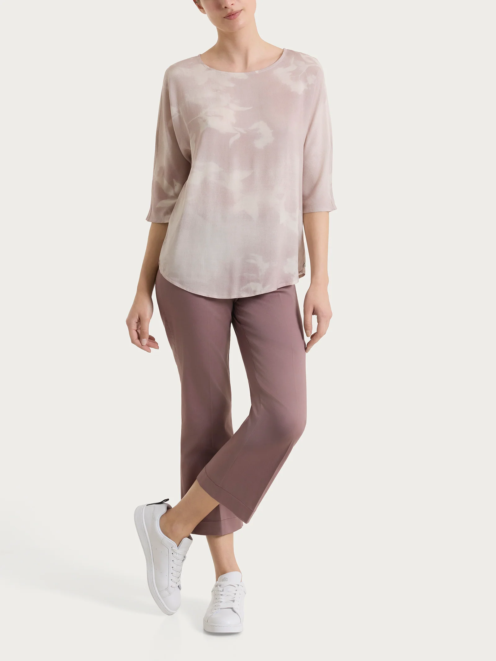 Blusa con manica 3/4 e fantasia in EcoSeta - Fant.Champignon - Image 9