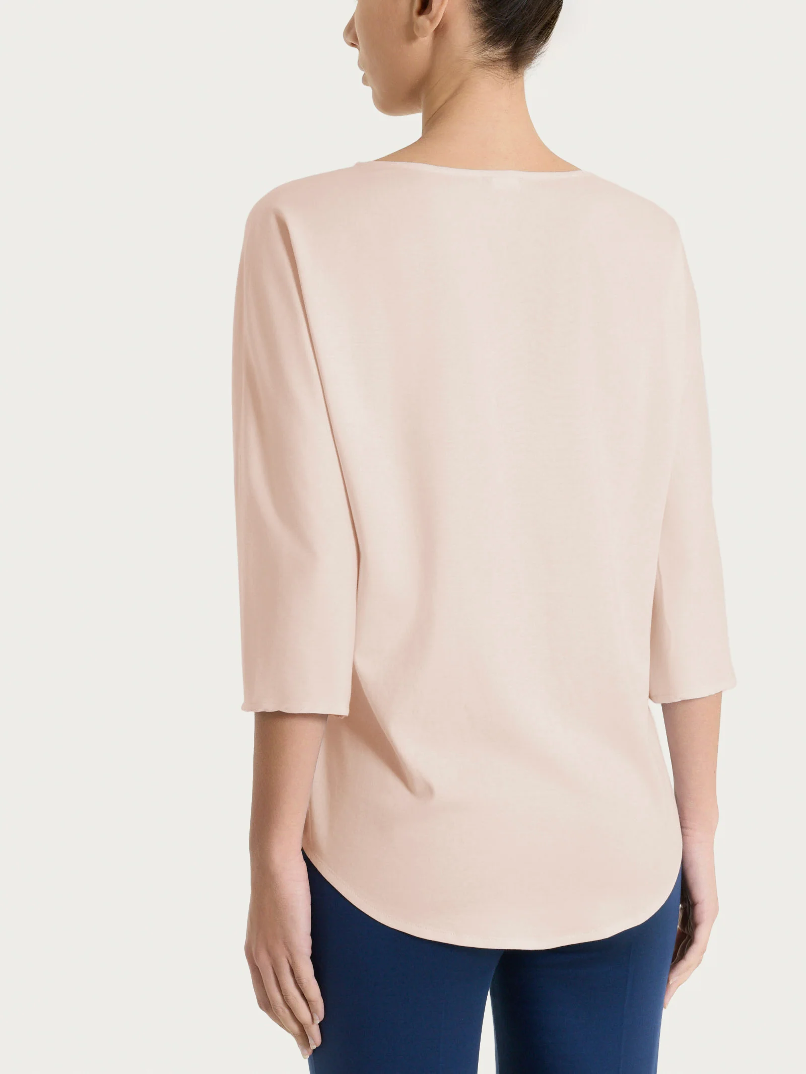 Blusa con manica 3/4 in Voile Stretch - Cameo Rose - Image 2