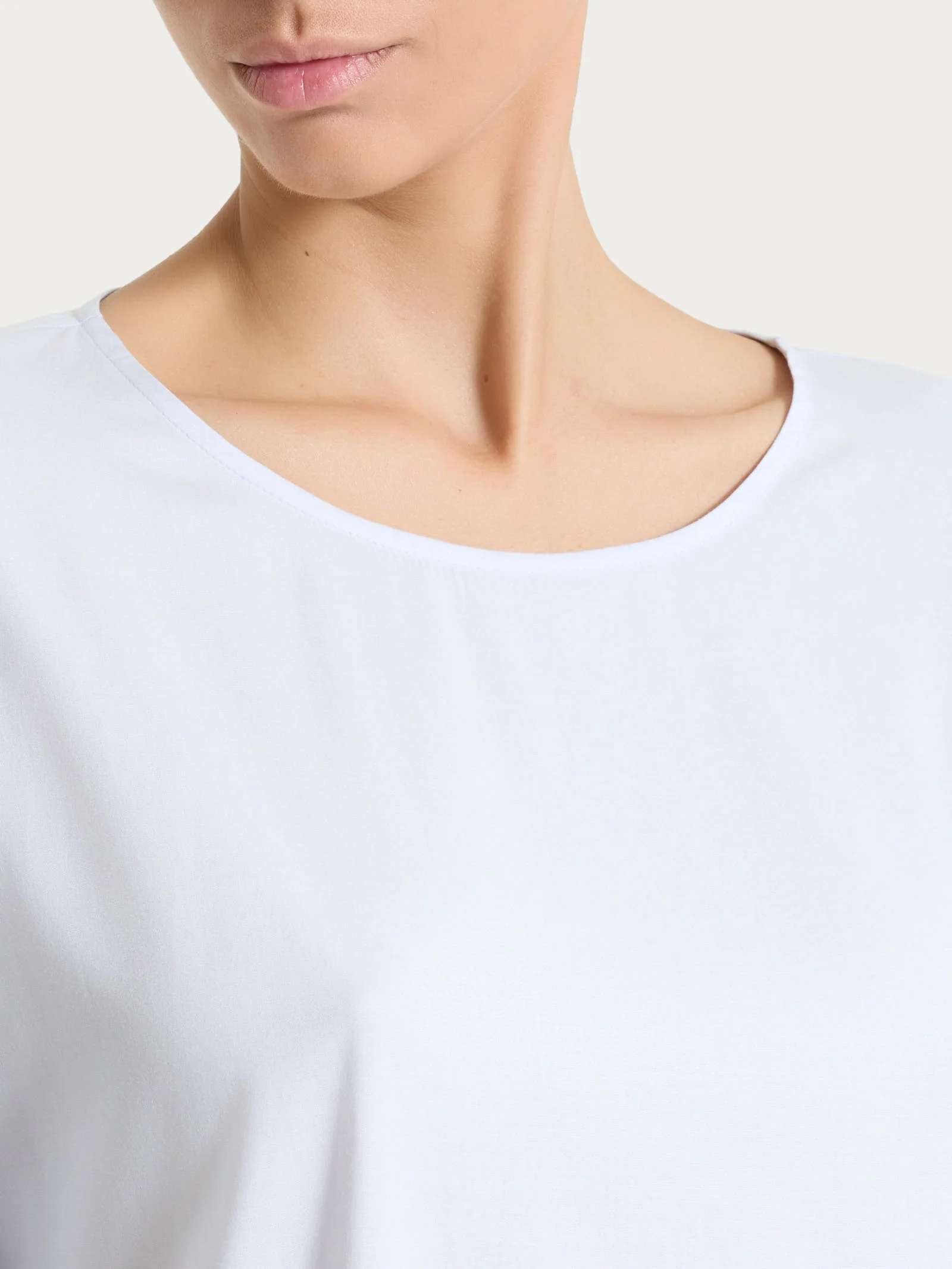 Blusa con manica 3/4 in Voile Stretch - Lilac Hint - Image 3