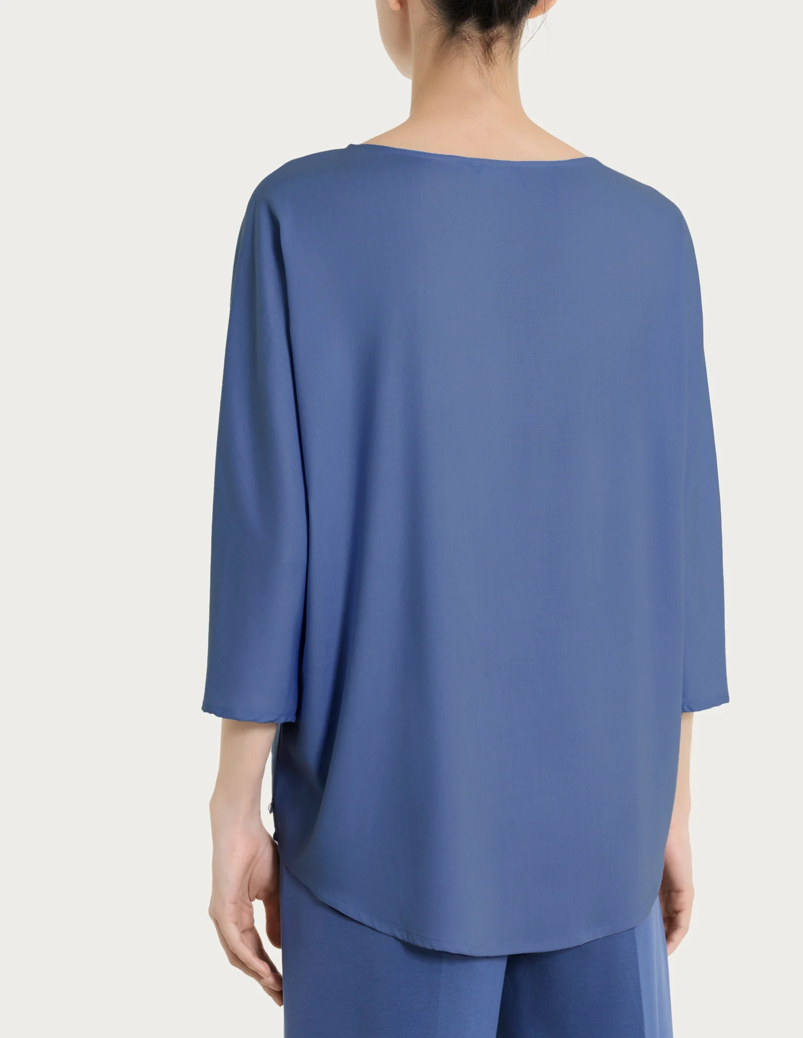 Blusa con manica 3/4 in Voile Stretch - Oceana - Image 2
