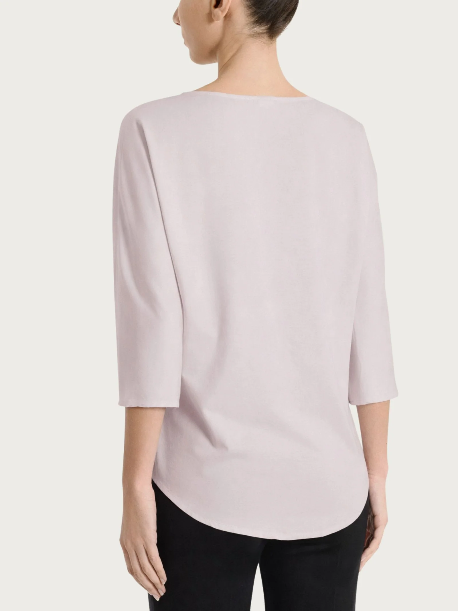Blusa con manica 3/4 in Voile Stretch - Sphinx - Image 2