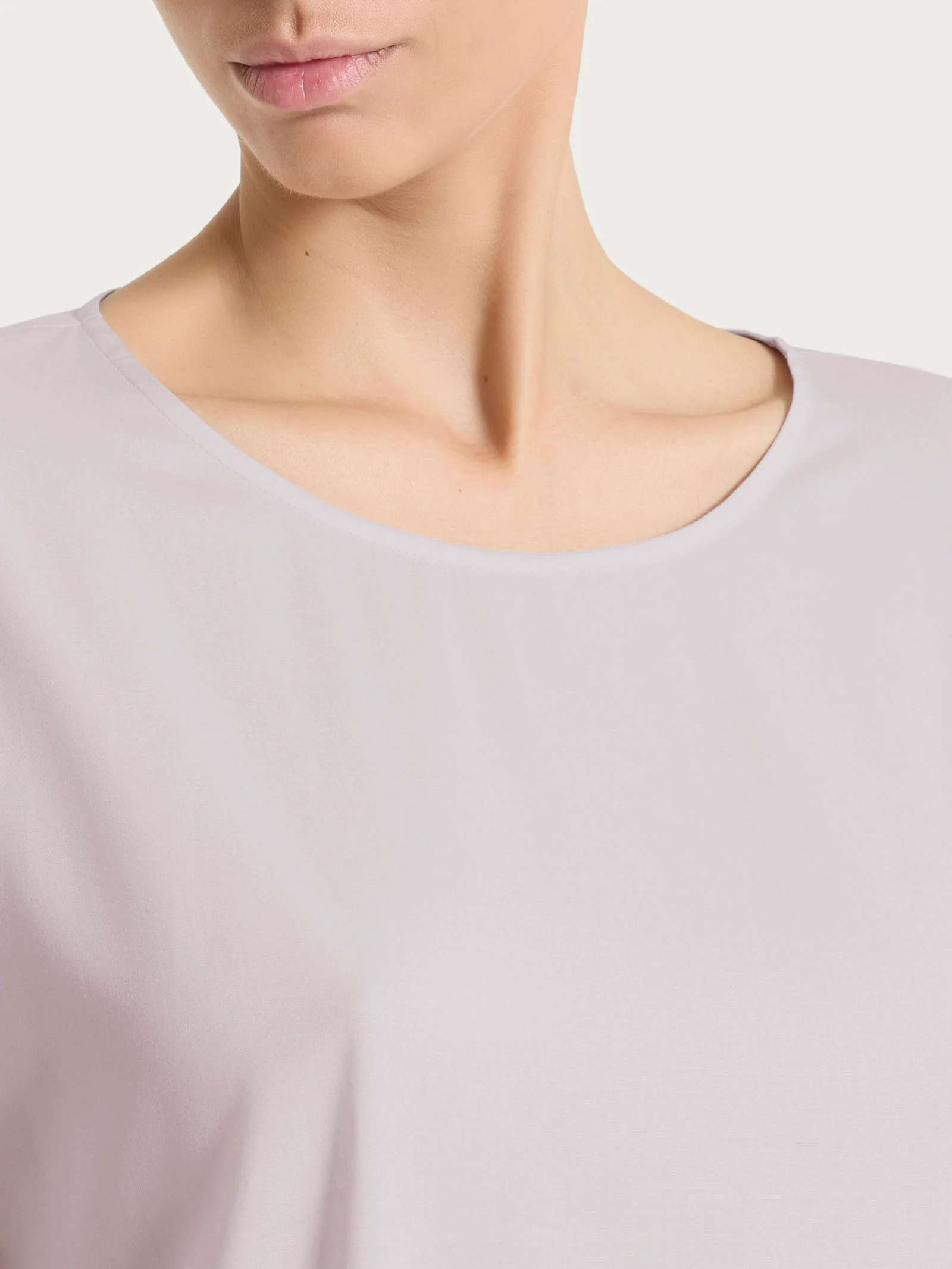 Blusa con manica 3/4 in Voile Stretch - Sphinx - Image 3