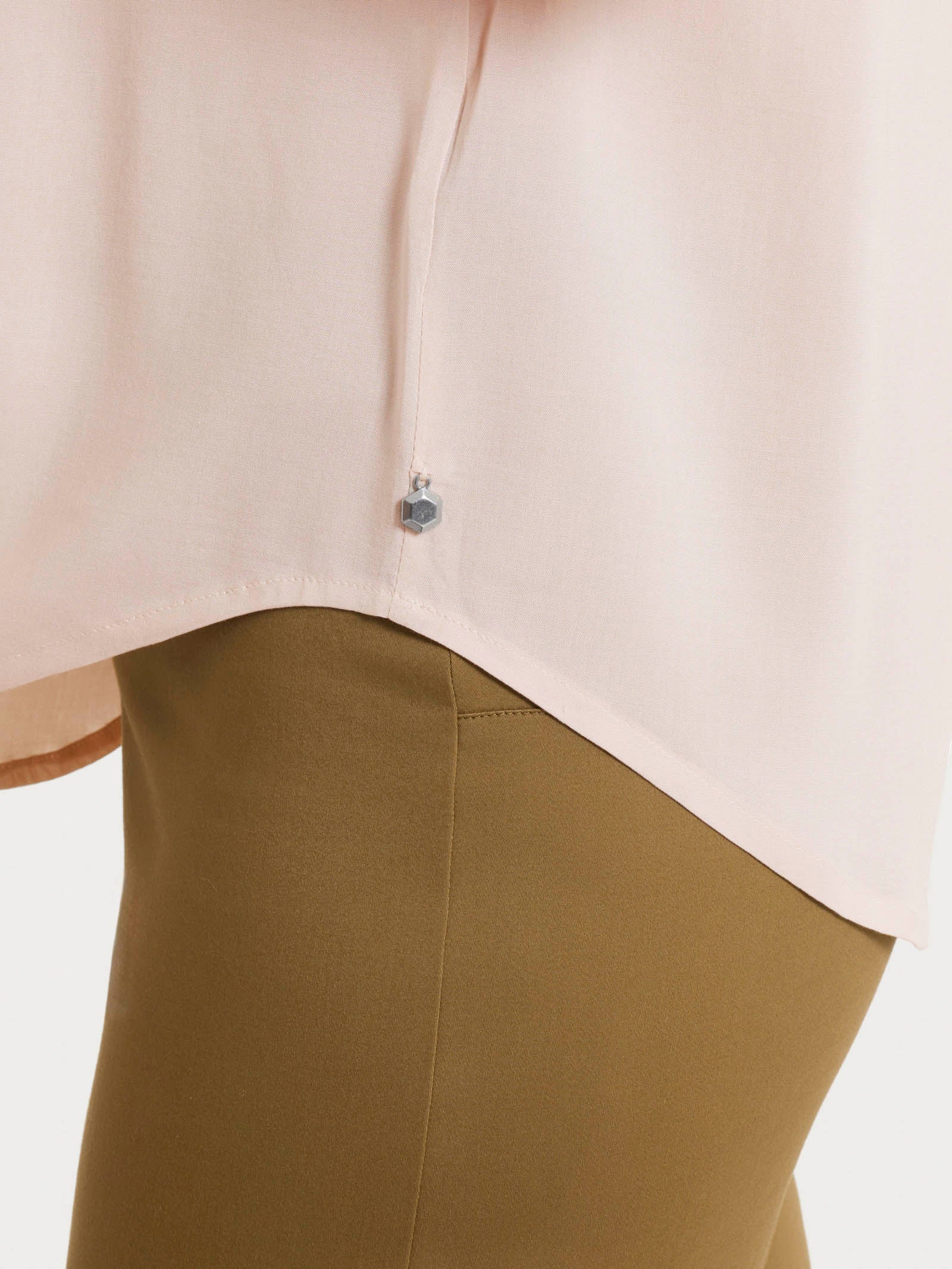 Blusa con manica a kimono in Voile Stretch - Cameo Rose - Image 3