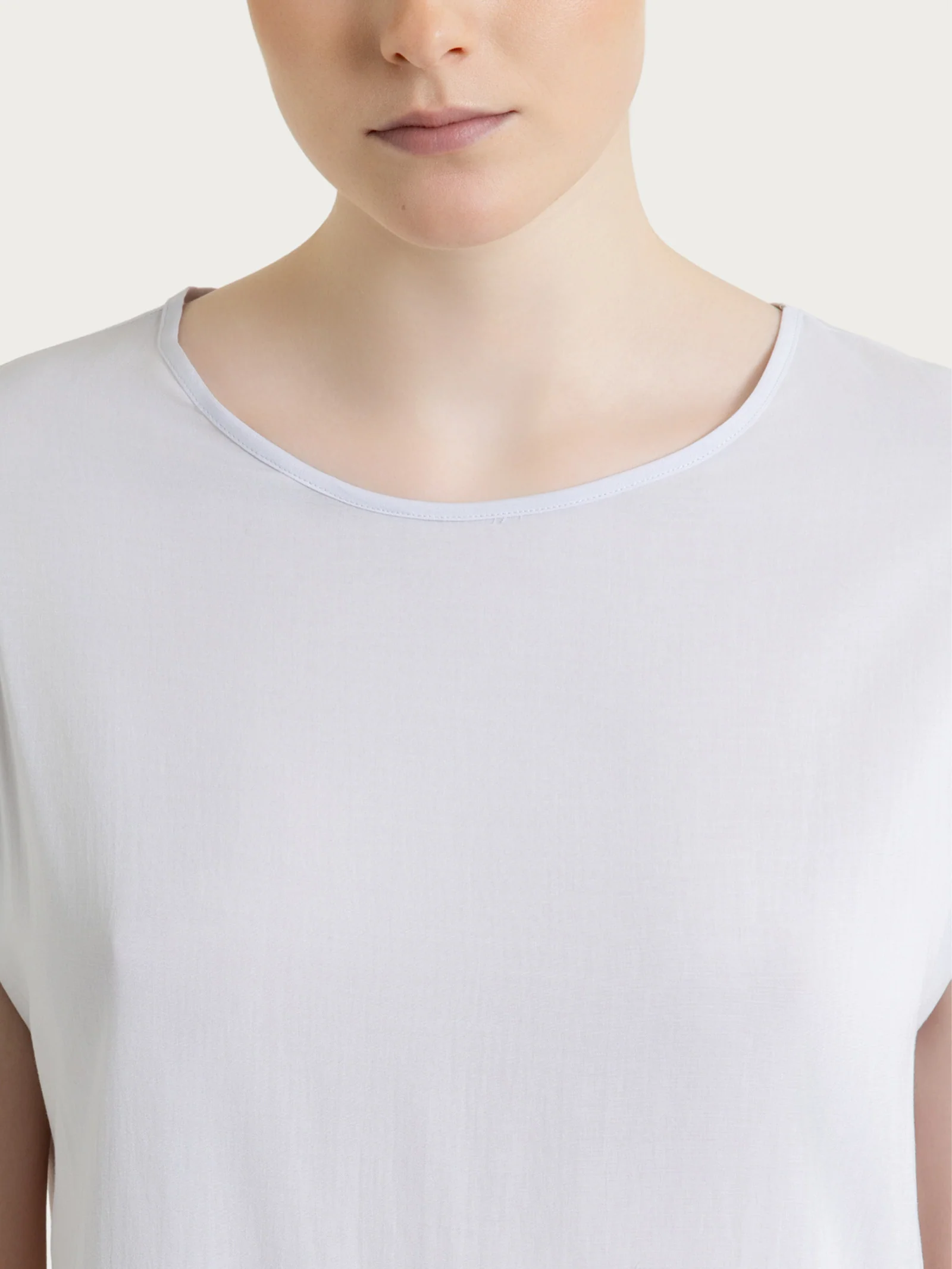 Blusa con manica a kimono in Voile Stretch - Lilac Hint - Image 3
