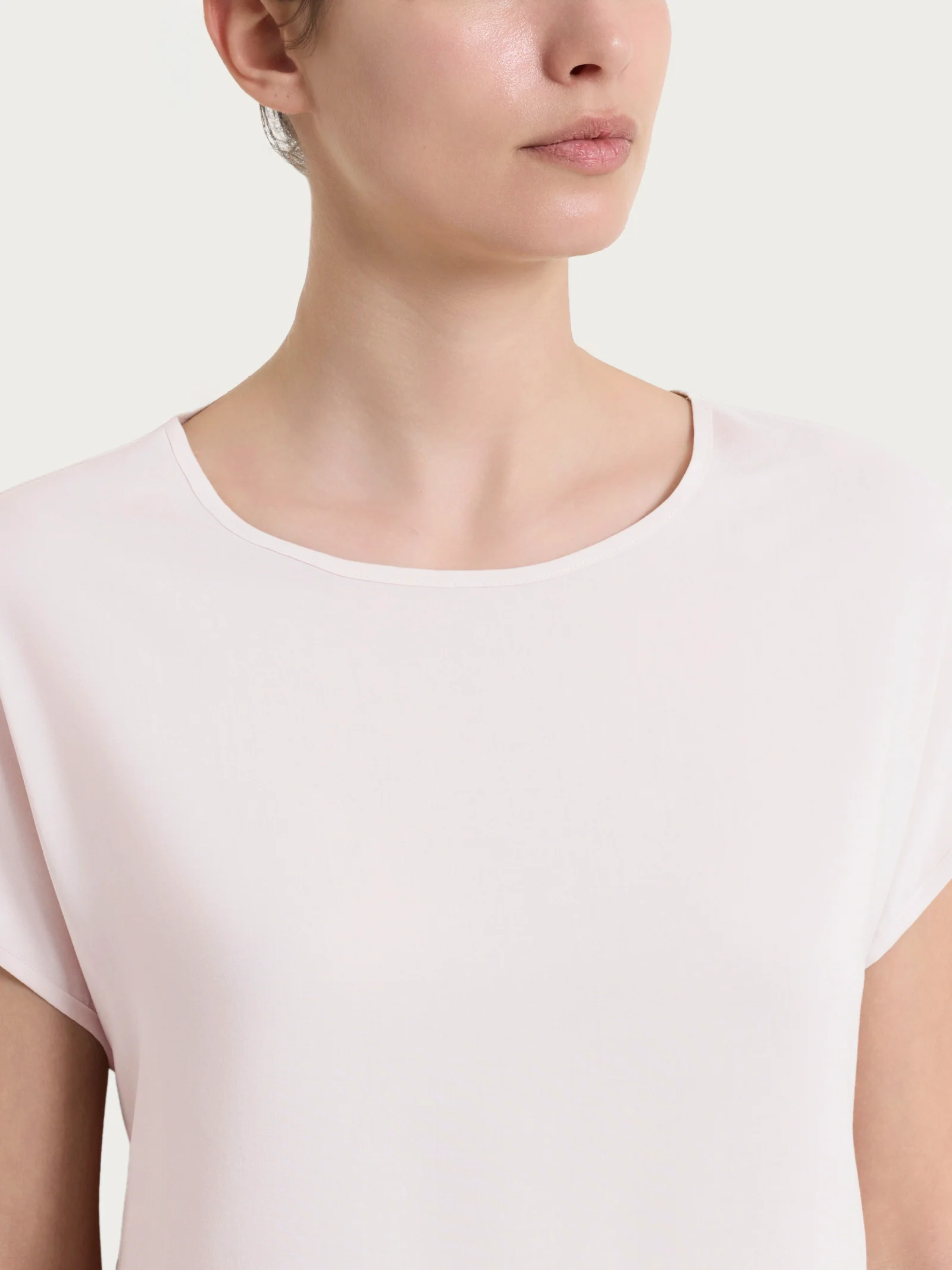 Blusa con manica a kimono in Voile Stretch - Hushed Violet - Image 4