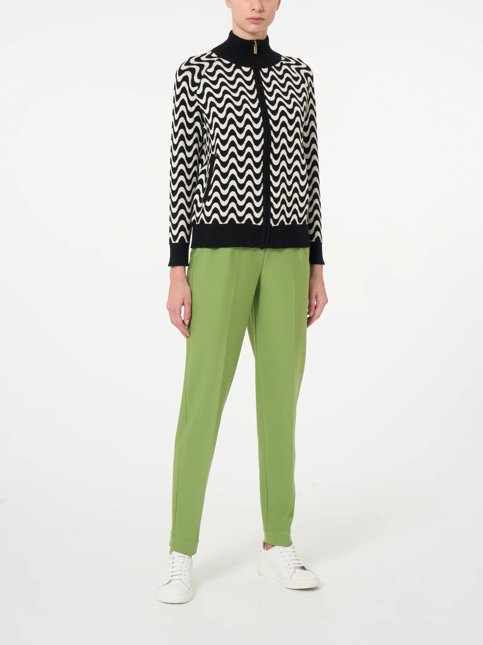 Bomberino a onde in filato Winter Cotton - Fant. Pine Bark - Image 4