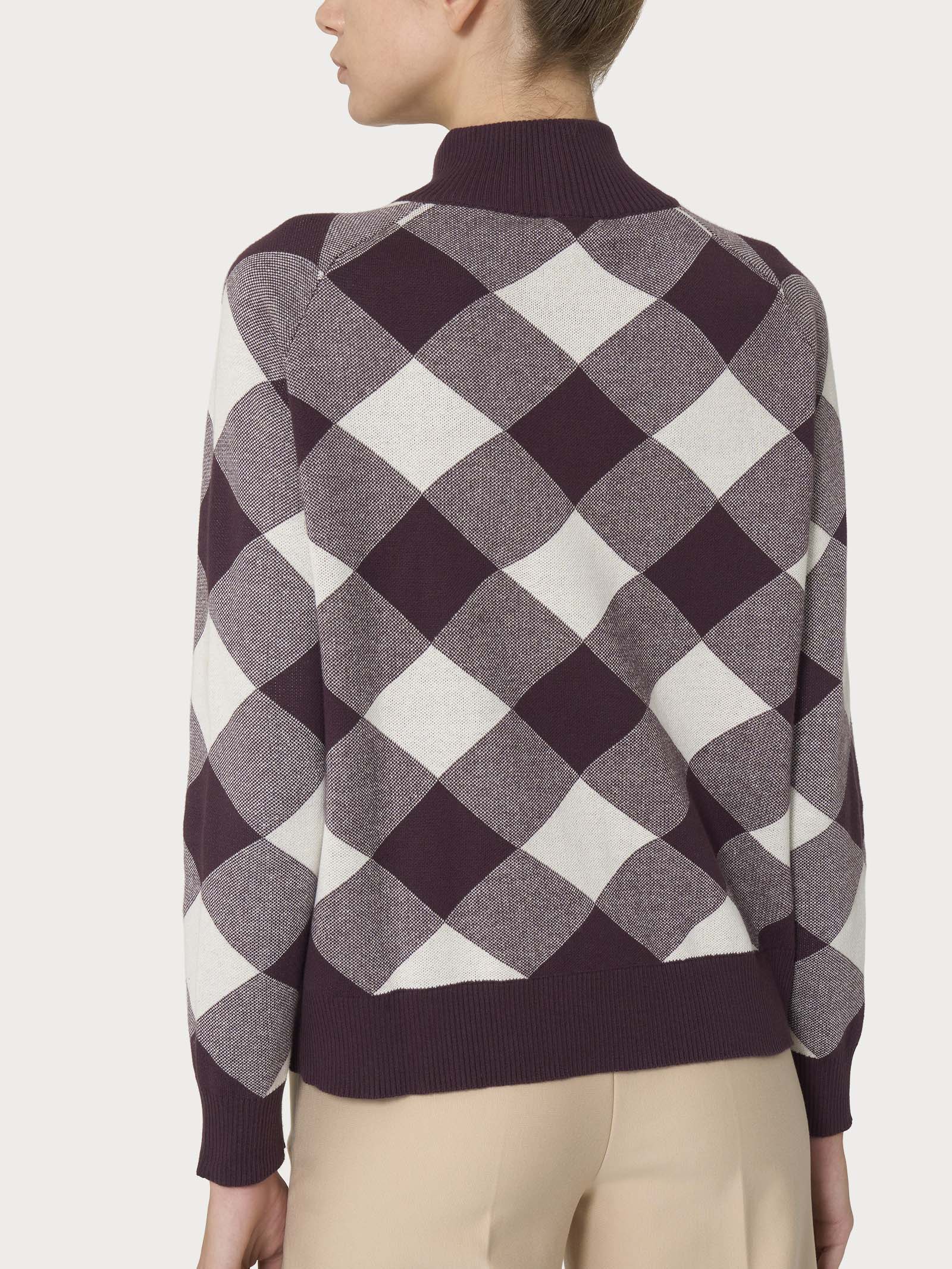 Bomberino in filato Winter Cotton - Fant. Plum Perfect - Image 2