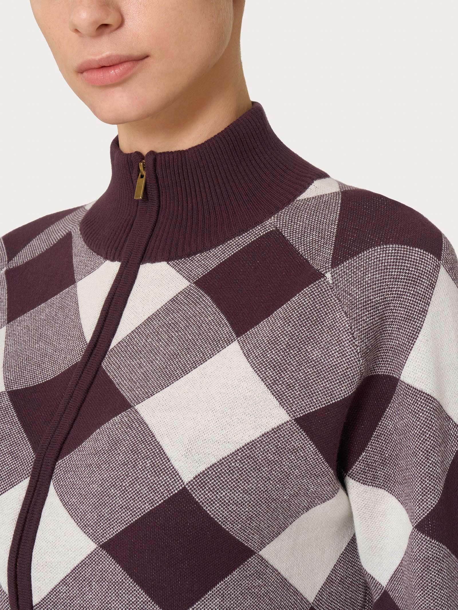Bomberino in filato Winter Cotton - Fant. Plum Perfect - Image 3