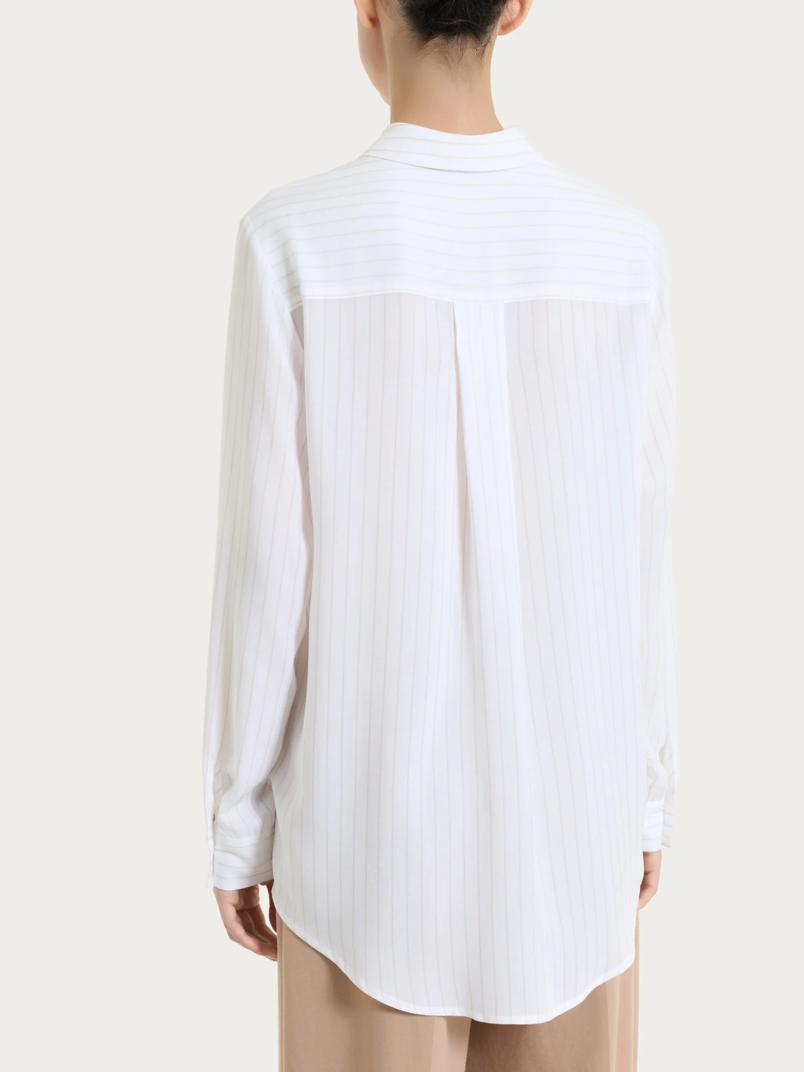 Camicia a righe in EcoSeta - Fant.Champignon - Image 2