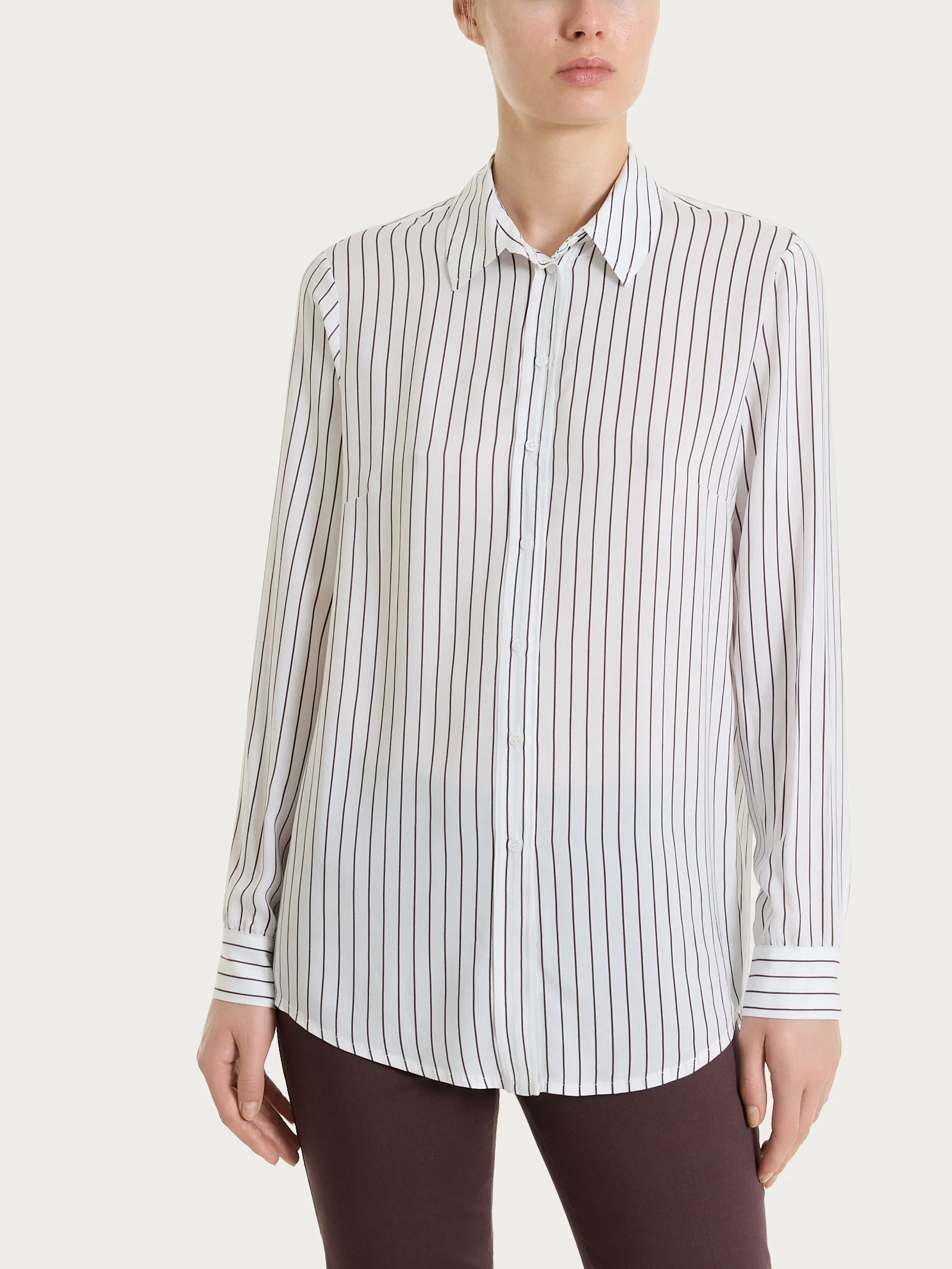 Camicia a righe in EcoSeta - Fant. Raisin