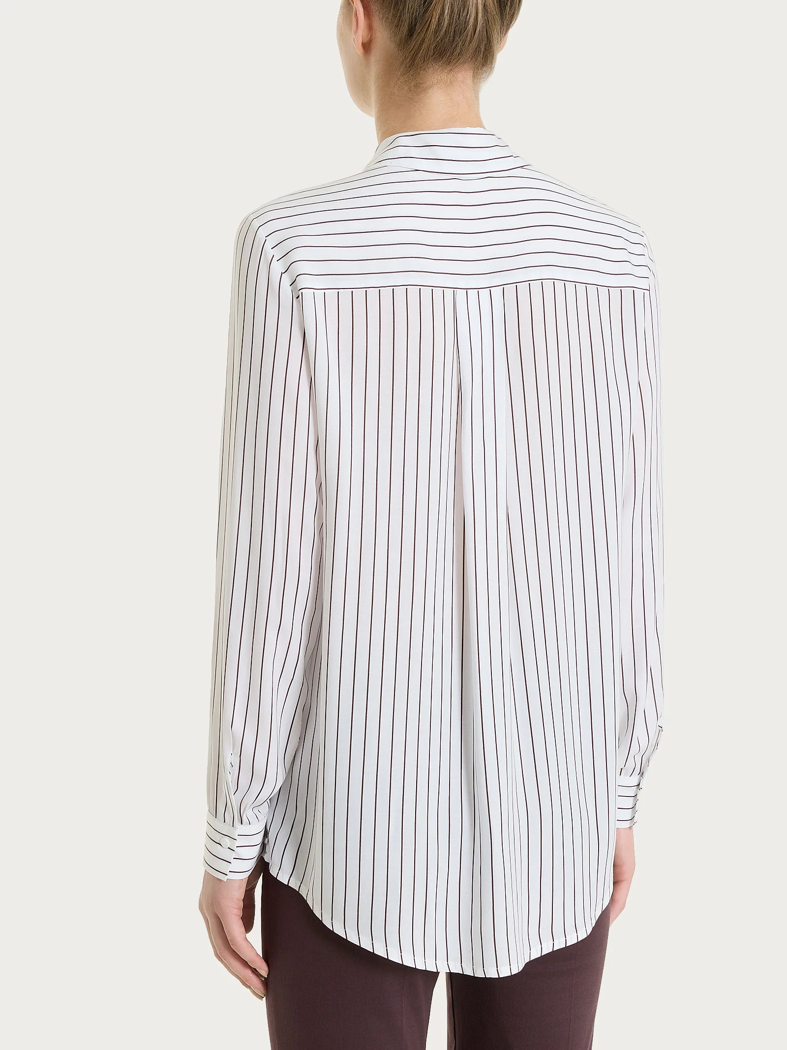 Camicia a righe in EcoSeta - Fant. Raisin - Image 2