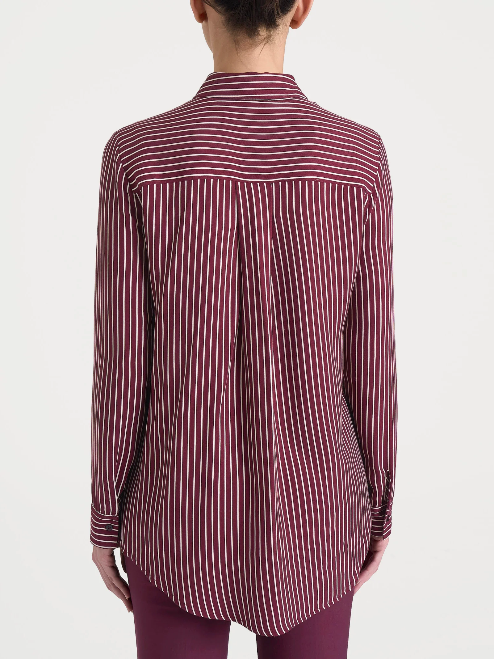 Camicia a righe in Winter EcoSeta - Fant. Fig - Image 2