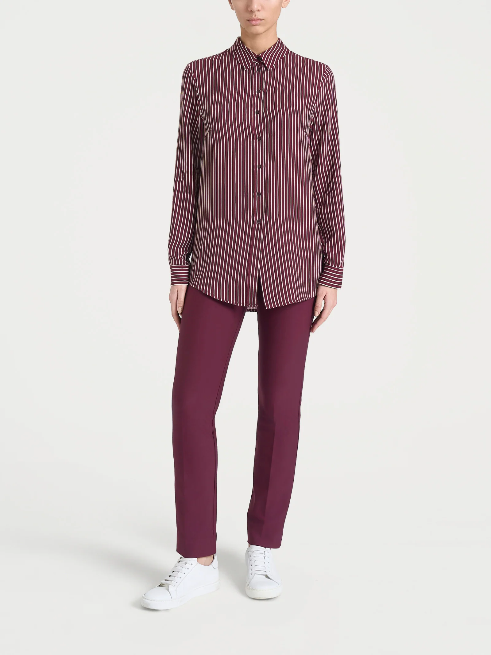 Camicia a righe in Winter EcoSeta - Fant. Fig - Image 4