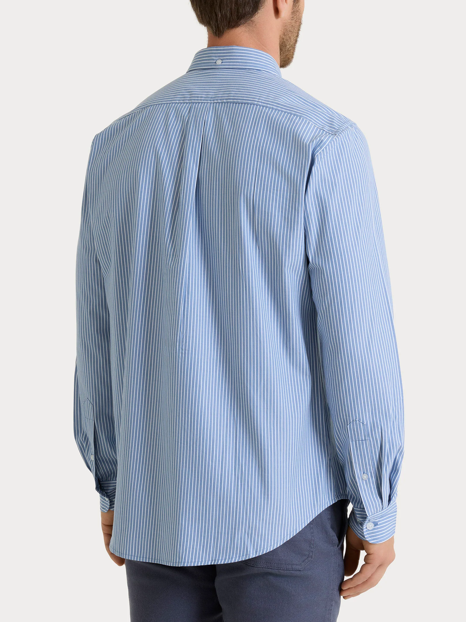 Camicia button down in Oxford Double Twisted - Fant. Rain Washed - Image 2