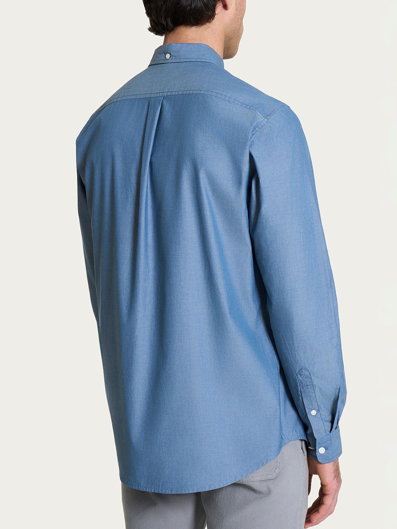 Camicia button down in Oxford Double Twisted - Flint Stone - Image 2