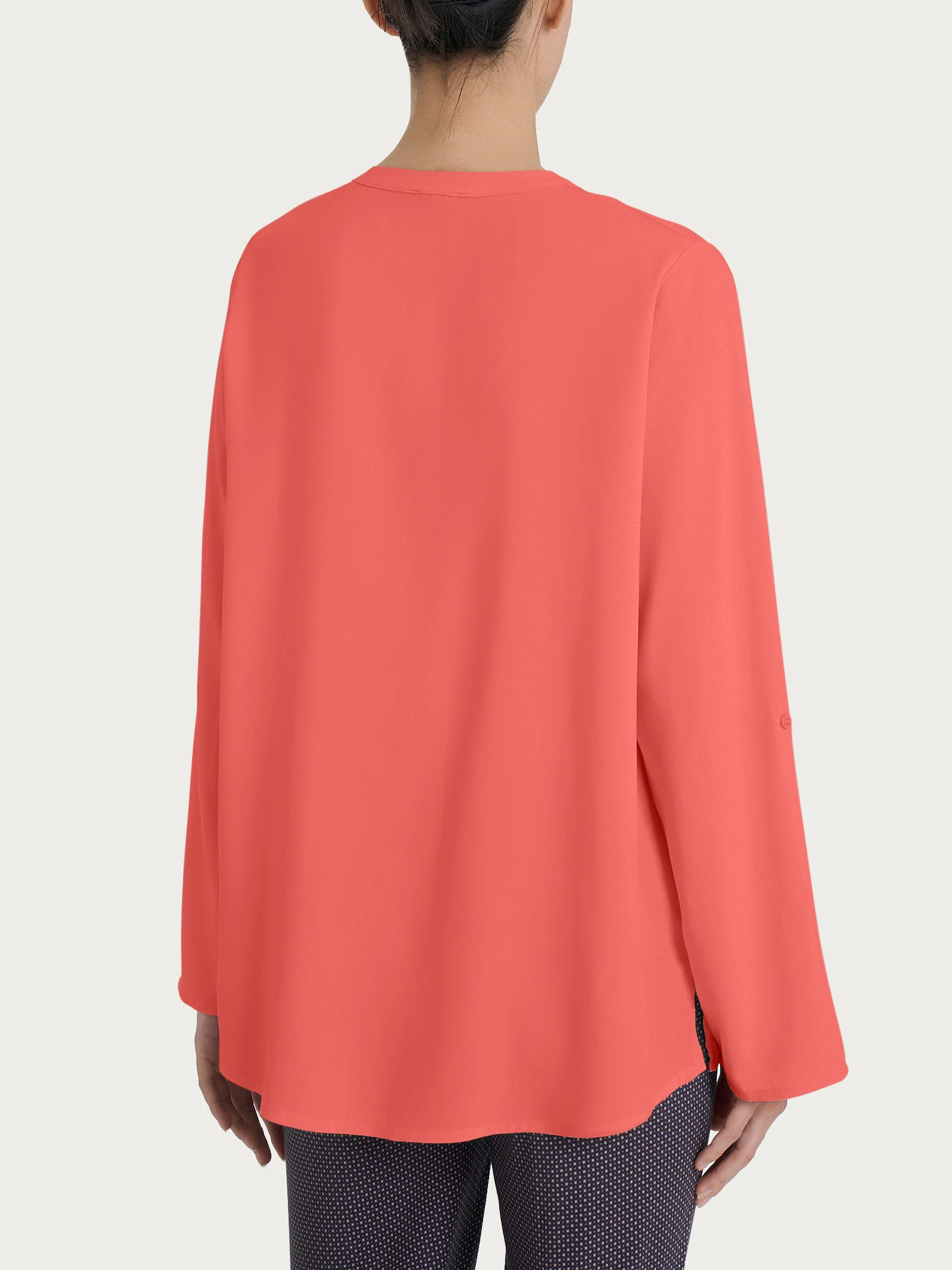 Camicia con collo alla coreana in EcoSeta - Dubarry - Image 2