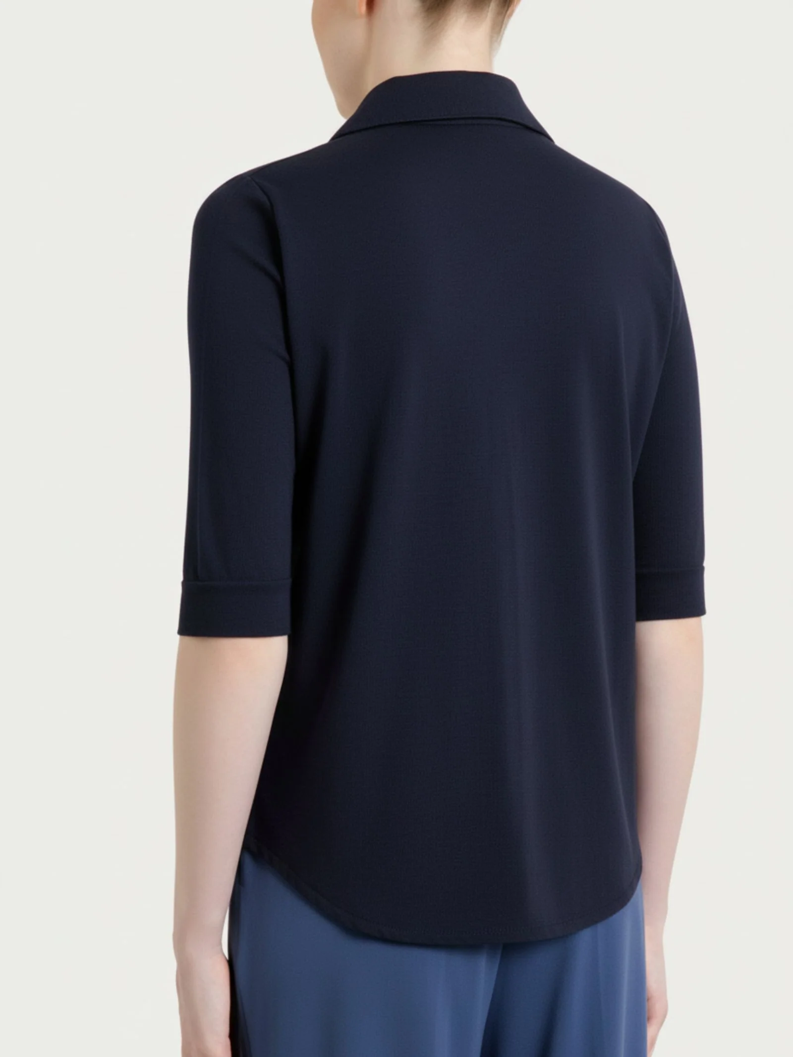 Camicia con manica 3/4 in Ultralight - Bleu - Image 2