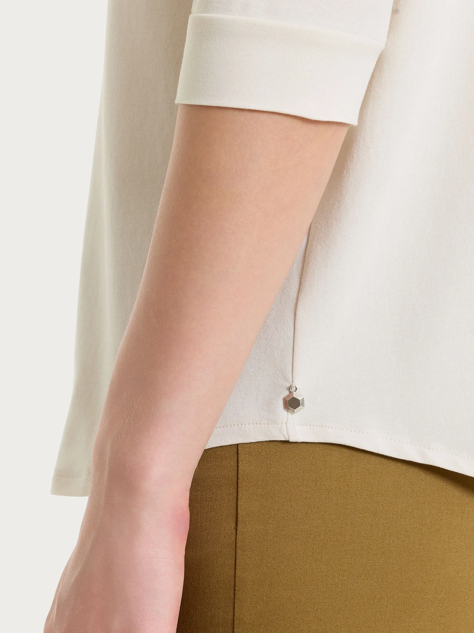 Camicia con manica 3/4 in Ultralight - Champignon - Image 4
