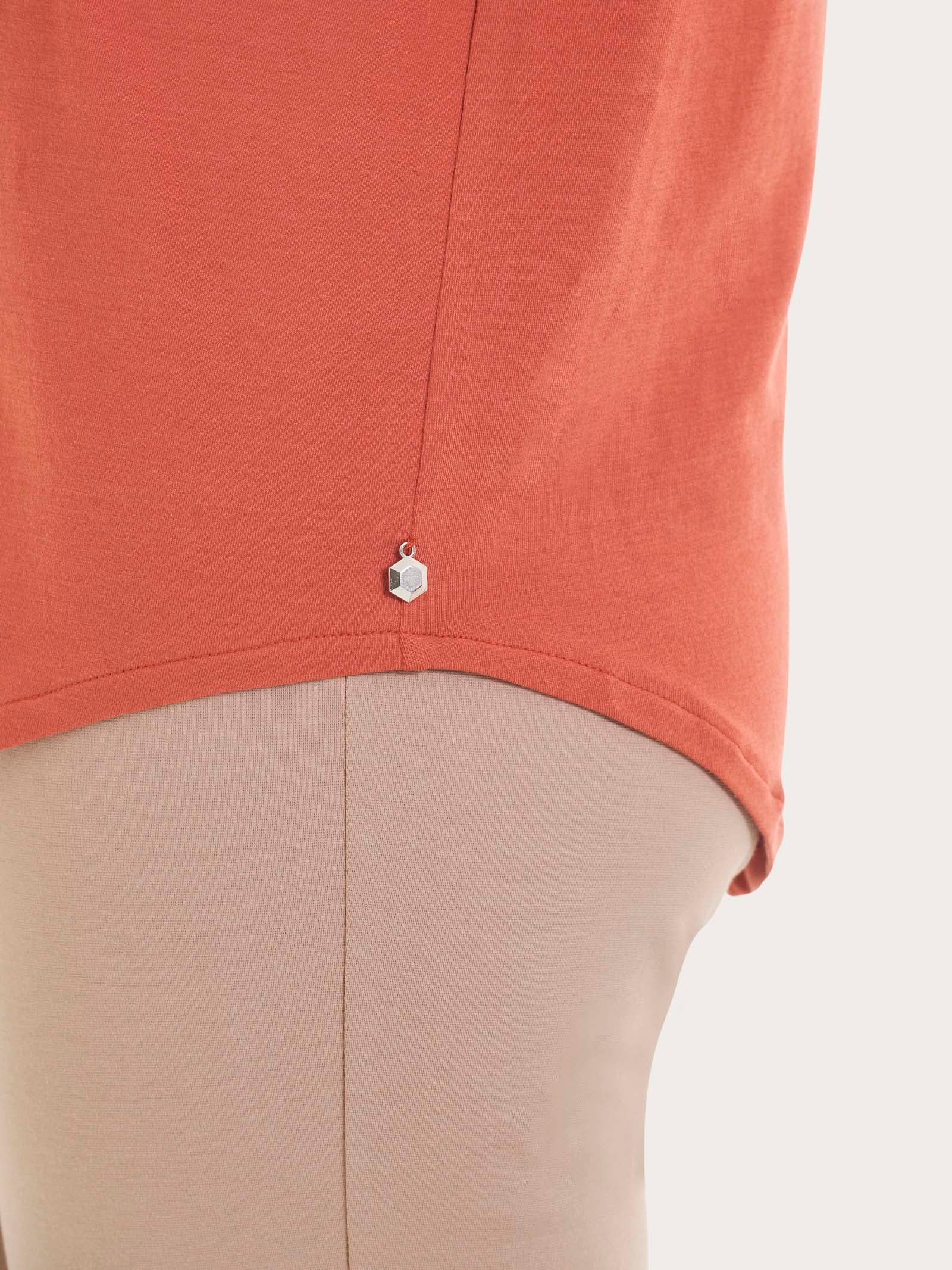 Camicia con manica 3/4 in Ultralight - Burnt Brick - Image 3