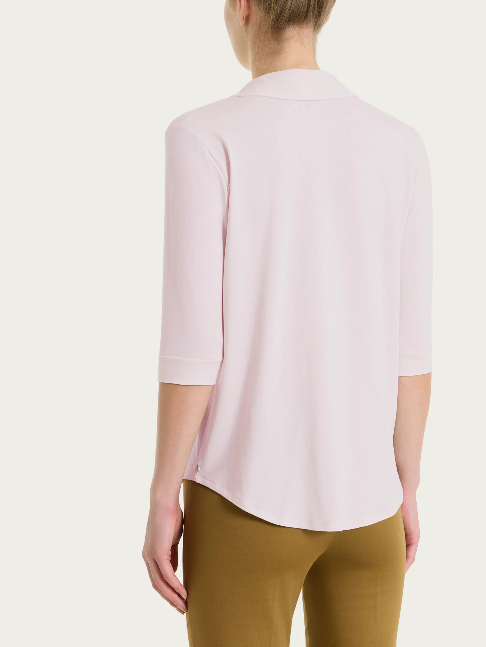Camicia con manica 3/4 in Ultralight - Pale Lilac - Image 2