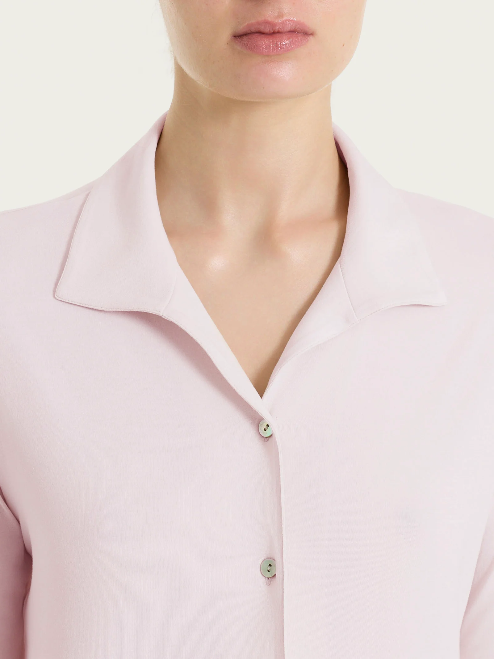 Camicia con manica 3/4 in Ultralight - Pale Lilac - Image 3