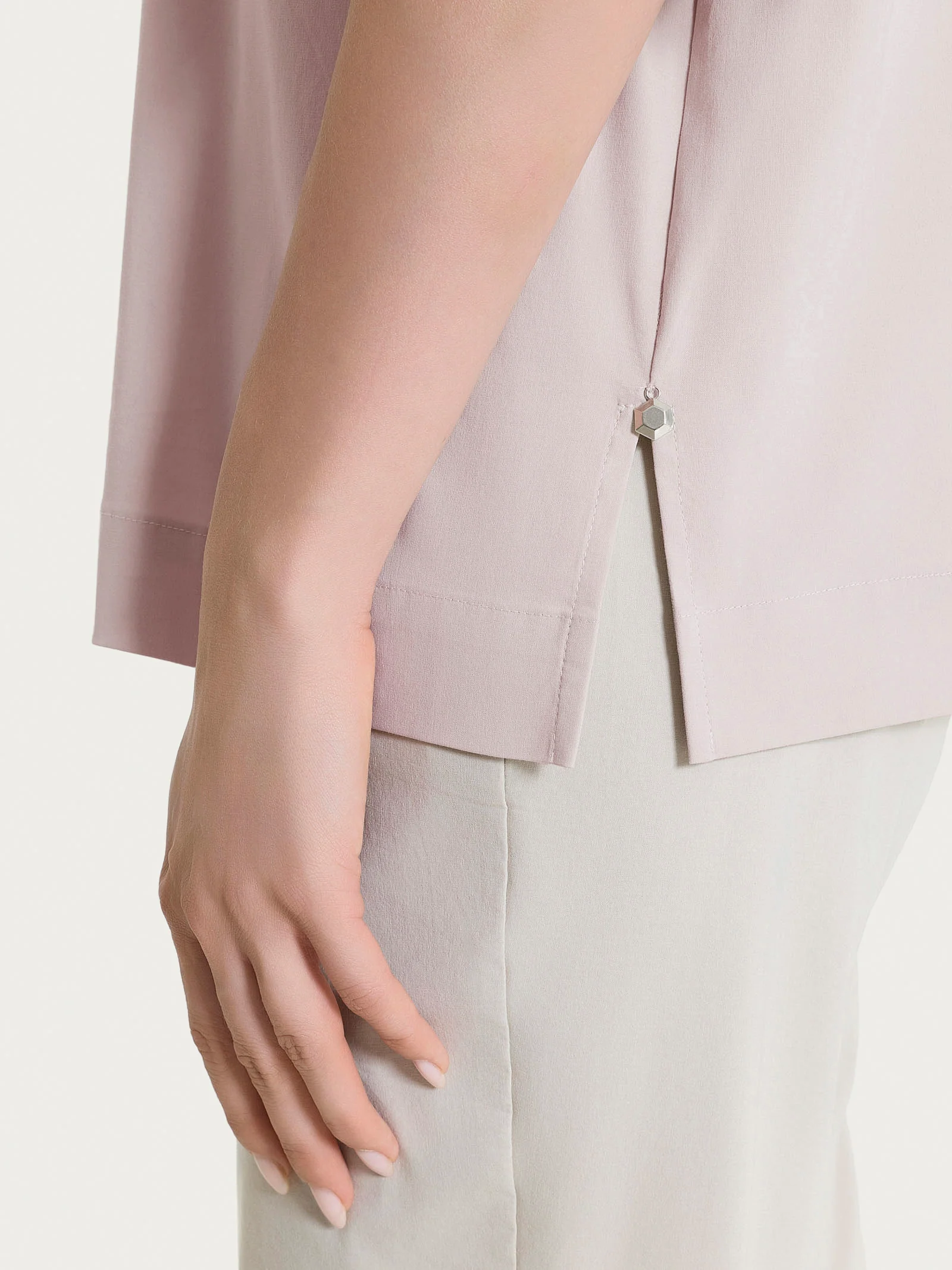 Camicia con manica corta in Super Fresh - Sphinx - Image 4