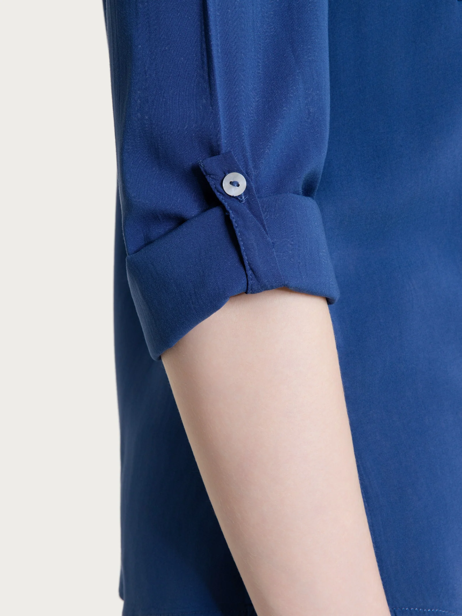 Camicia con manica risvoltabile in Voile Stretch - Oceana - Image 8