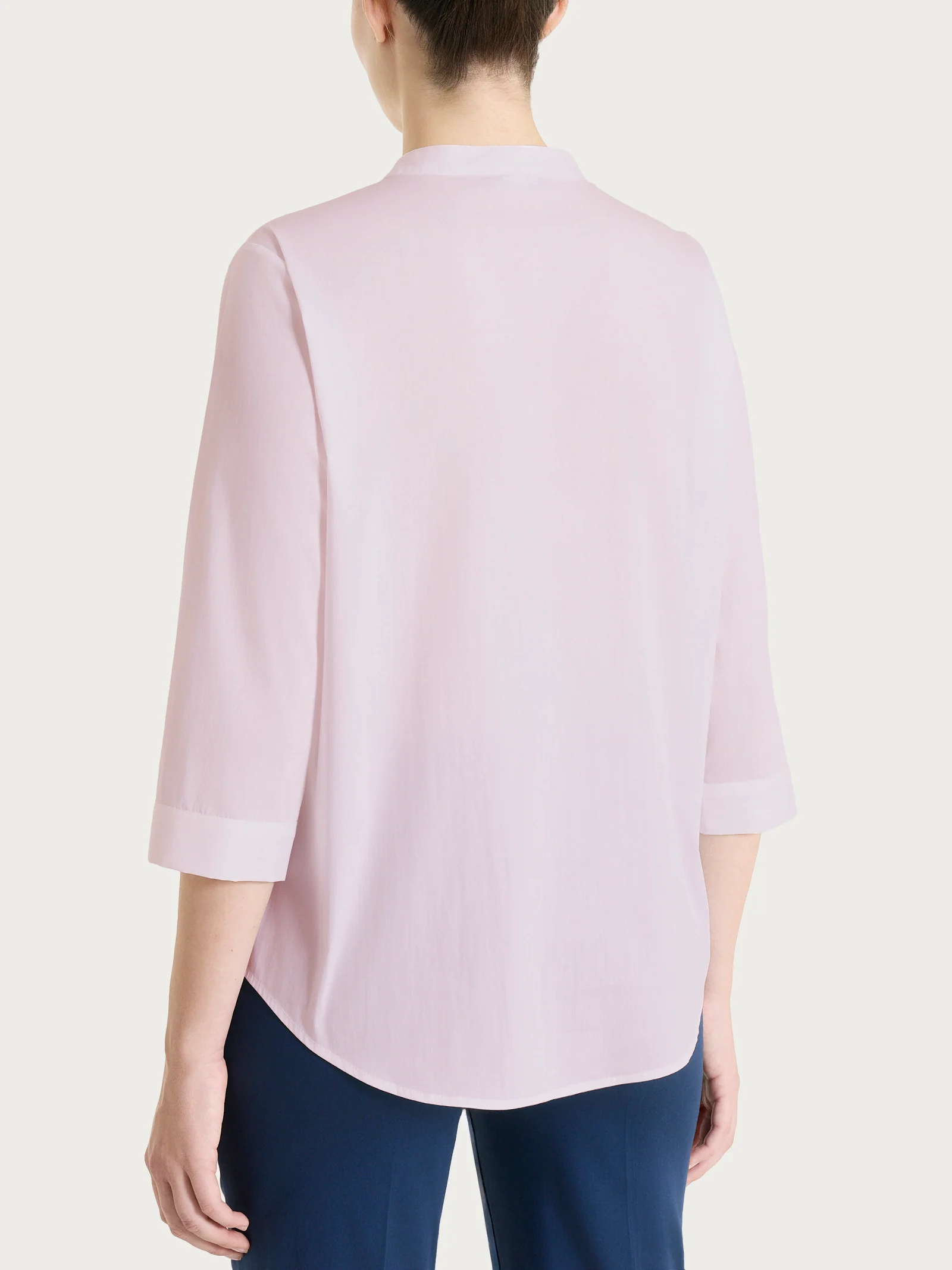 Camicia con pieghe frontali in Poplin di Cotone - Pale Lilac - Image 2