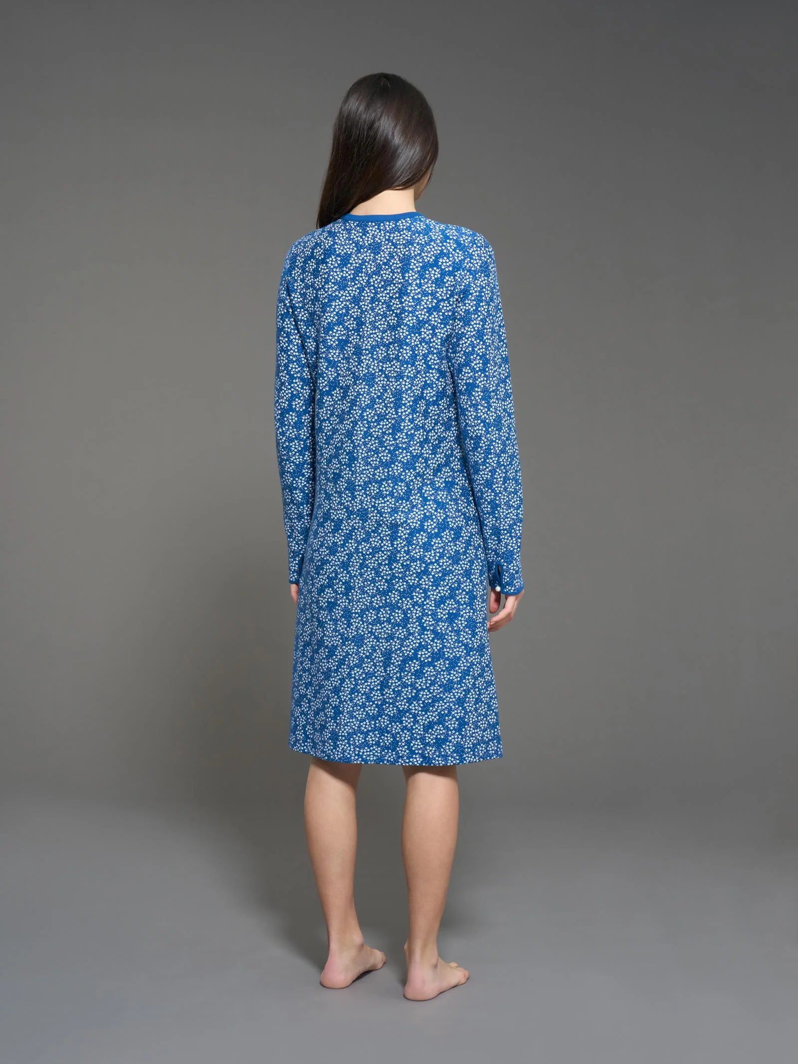Camicia da notte a serafino in interlock di cotone - Fant. Set Sail - Image 2