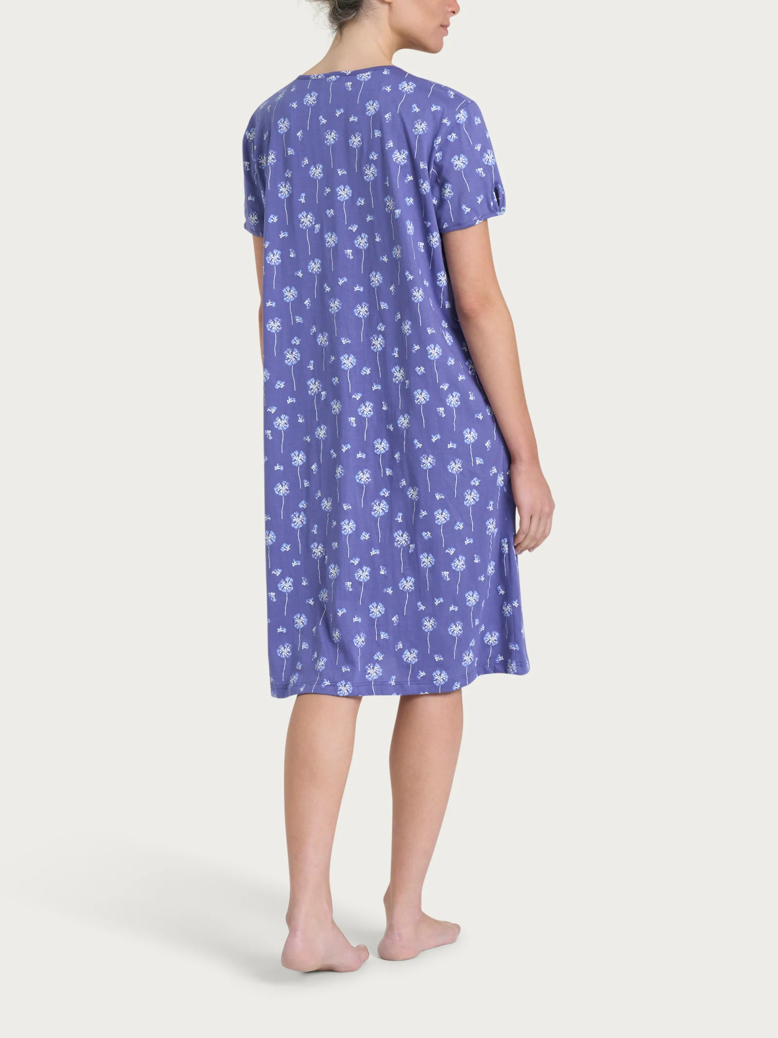 Camicia da notte aperta con arricciatura in Jersey di cotone 54-60 - Fant. Marlin - Image 2