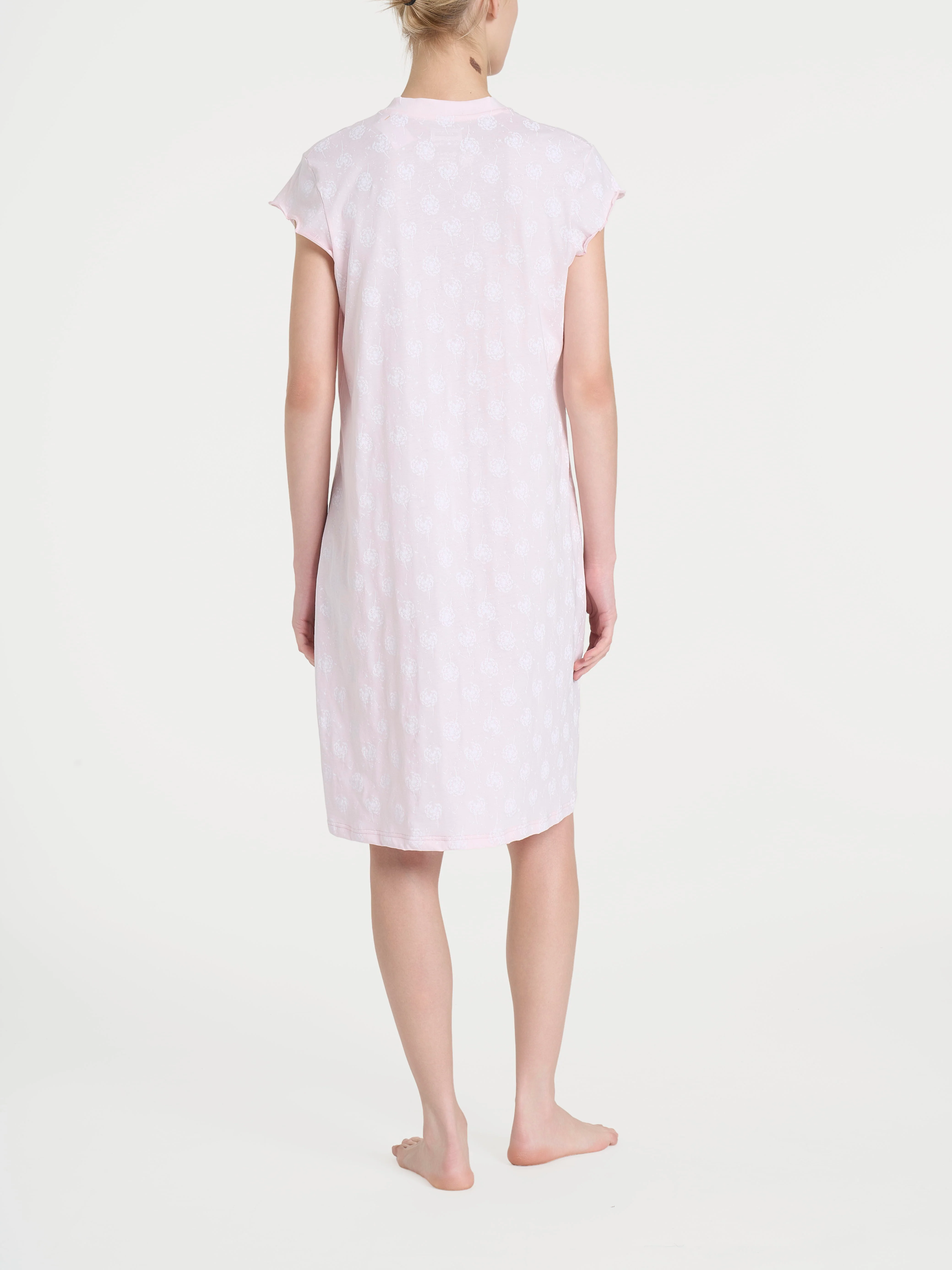 Camicia da notte aperta con nervature in Jersey di cotone - Fant. Pink a boo - Image 2