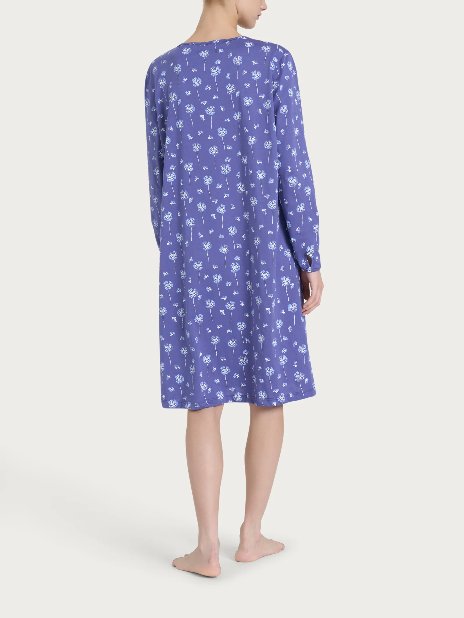 Camicia da notte aperta con soffioni in Jersey di cotone 40-52 - Fant. Marlin - Image 2