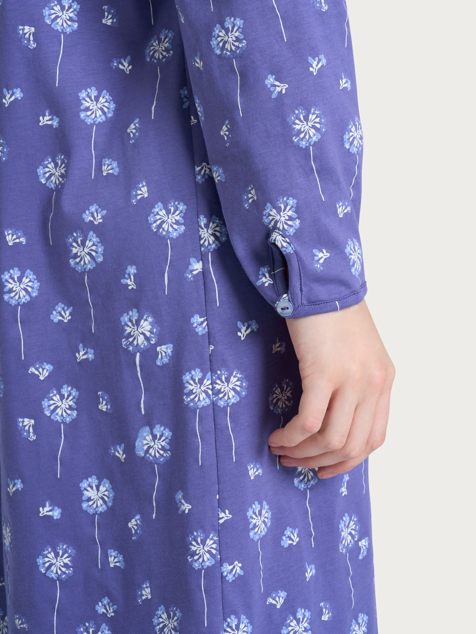 Camicia da notte aperta con soffioni in Jersey di cotone 54-60 - Fant. Marlin - Image 3