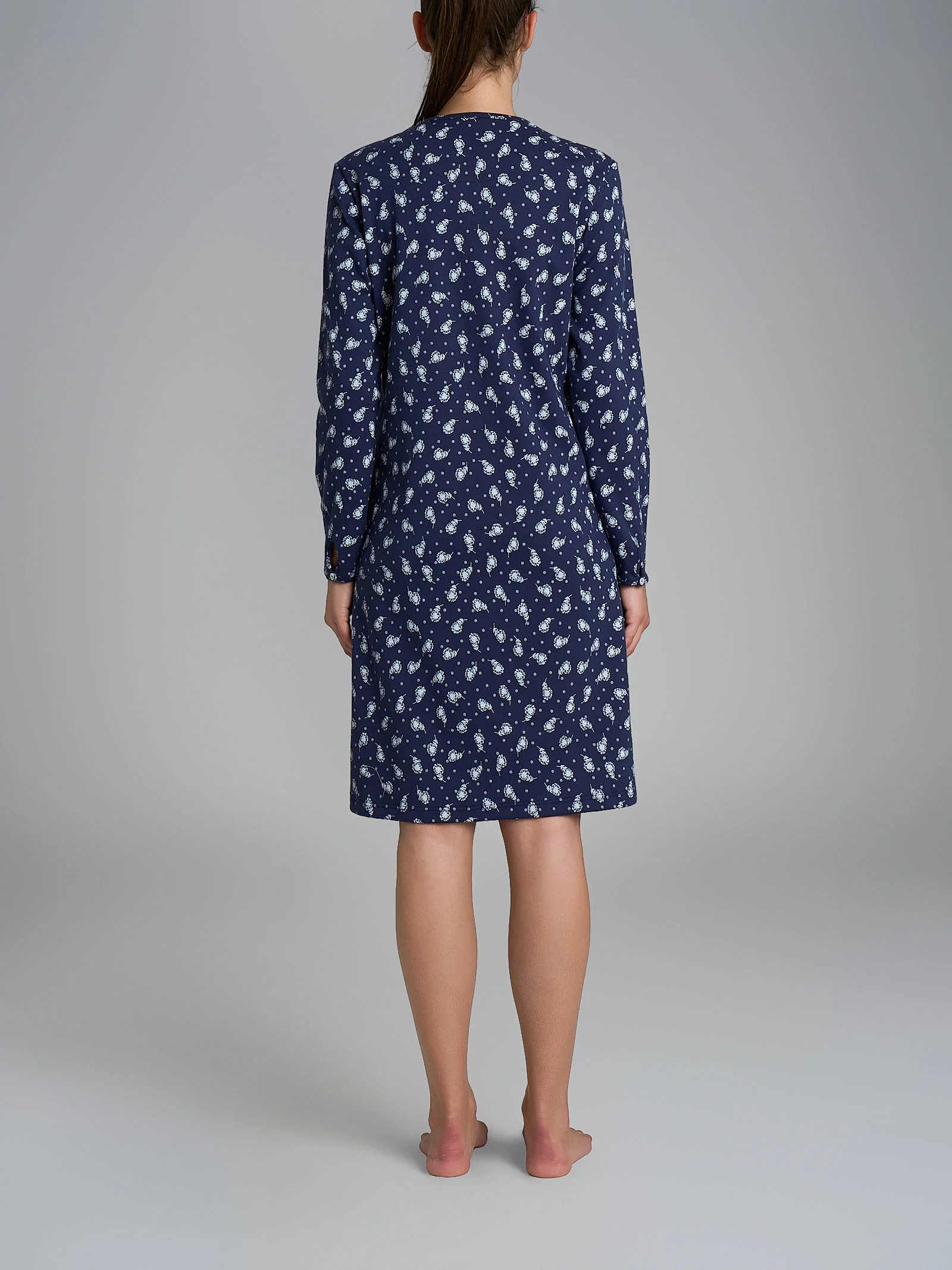 Camicia da notte con dettagli in Interlock di cotone 56-60 - Fant. Naval Academy Fiore - Image 2