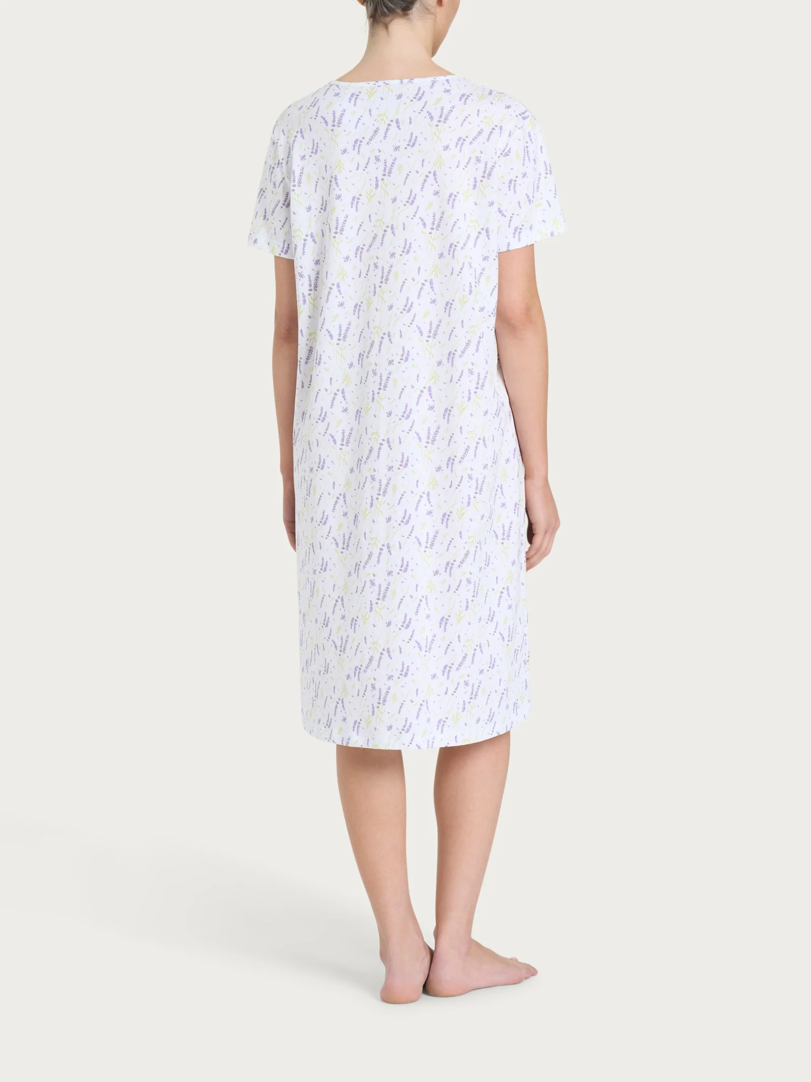 Camicia da notte con rouche in Jersey di cotone - Fant. Thistle - Image 2