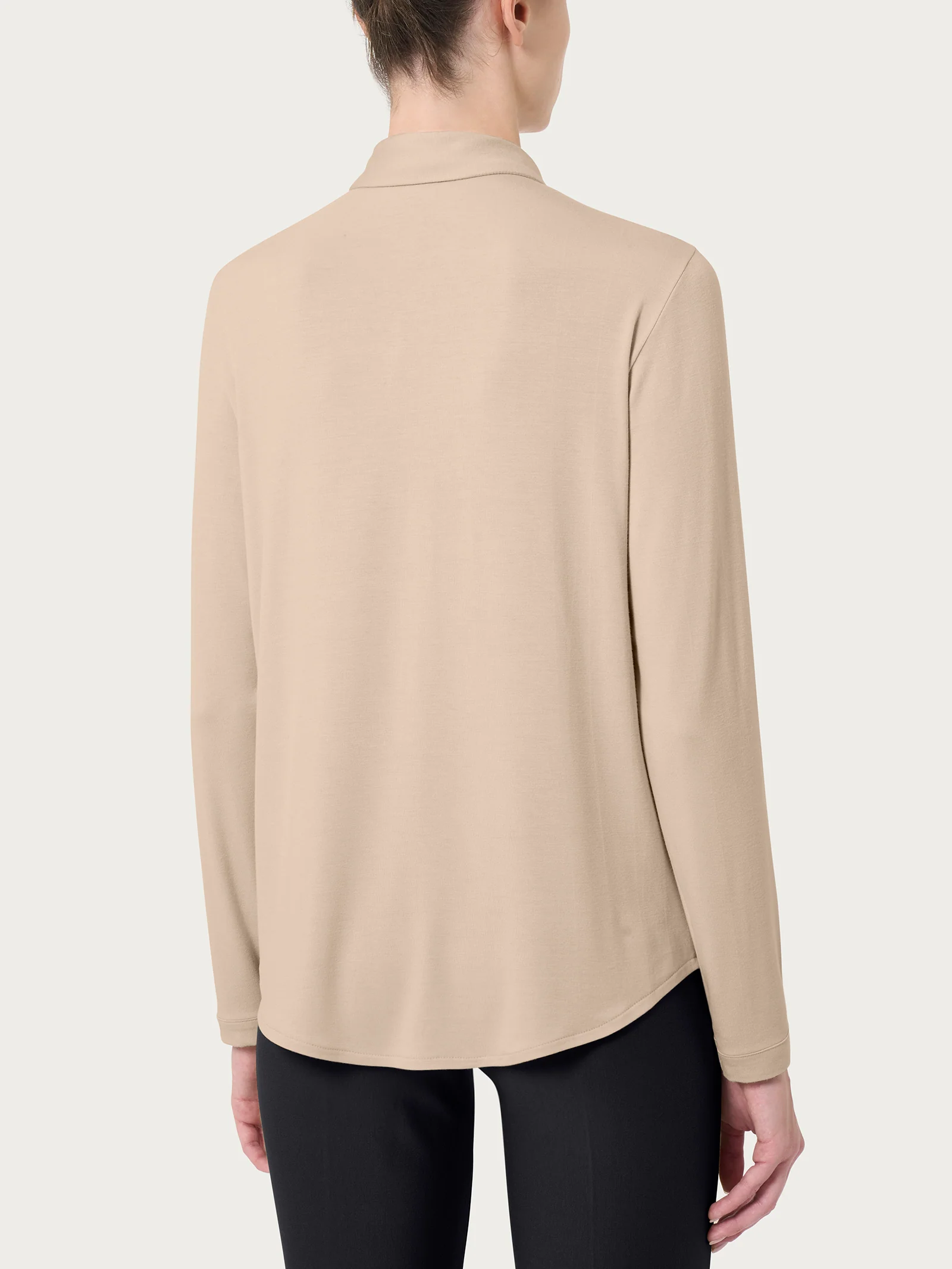 Camicia in Eco Viscosa - Irish Cream - Image 2