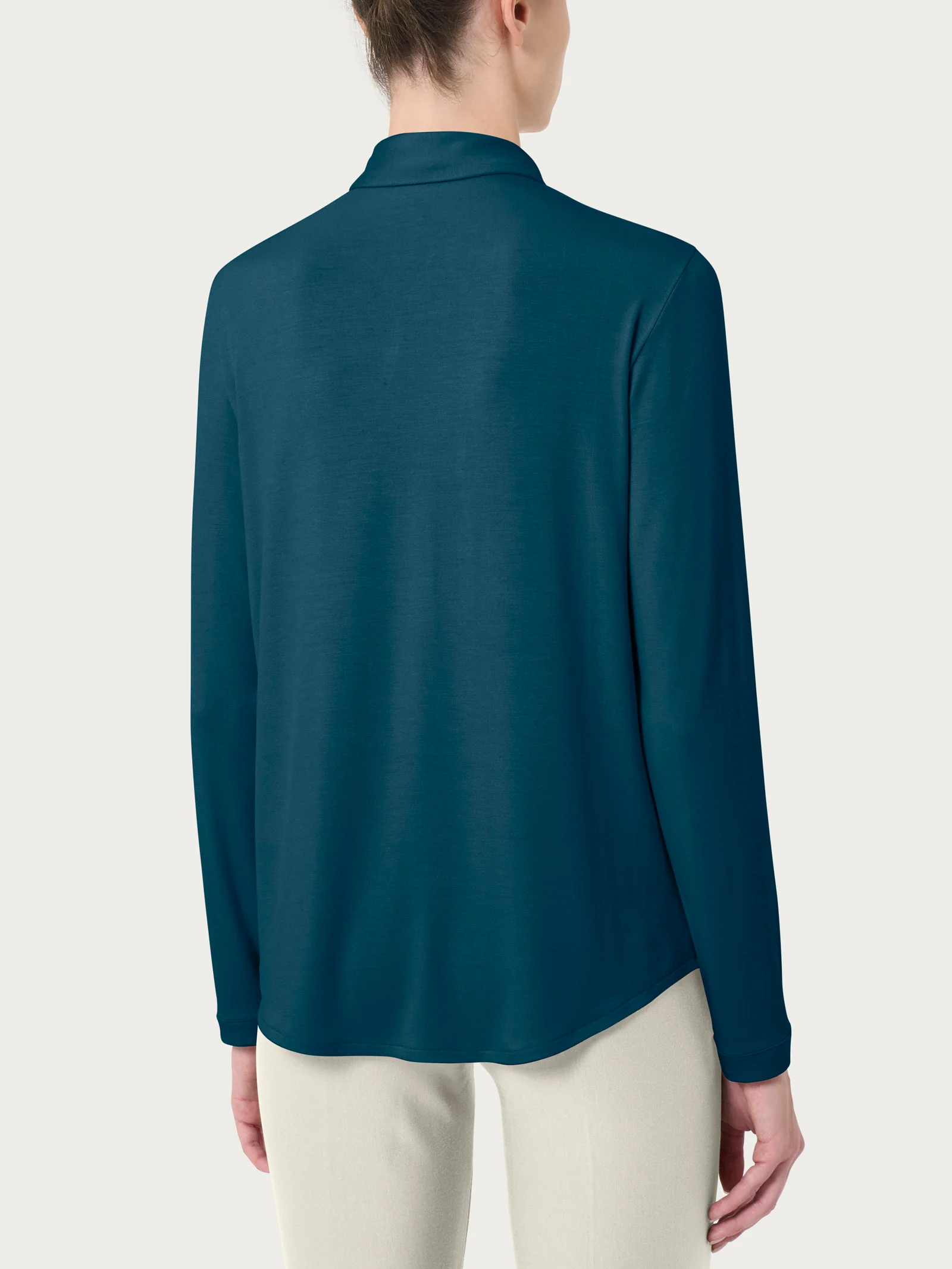Camicia in Eco Viscosa - Reflecting Pond - Image 2