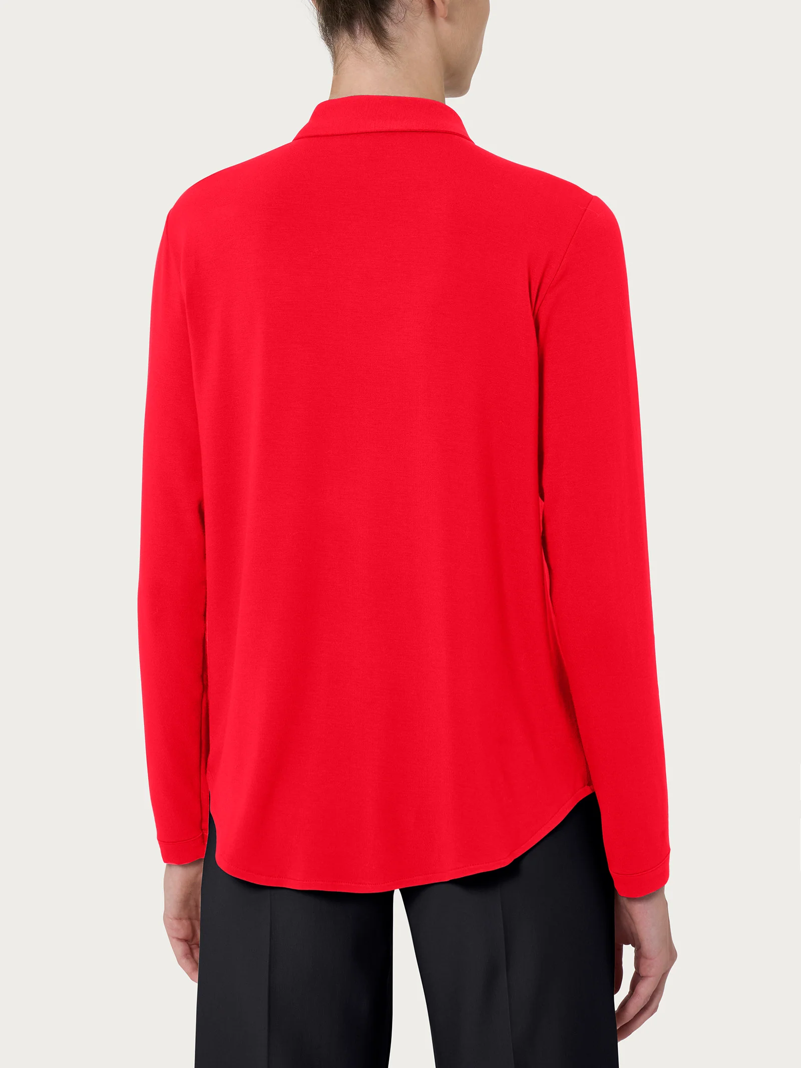 Camicia in Eco Viscosa - Salsa - Image 2