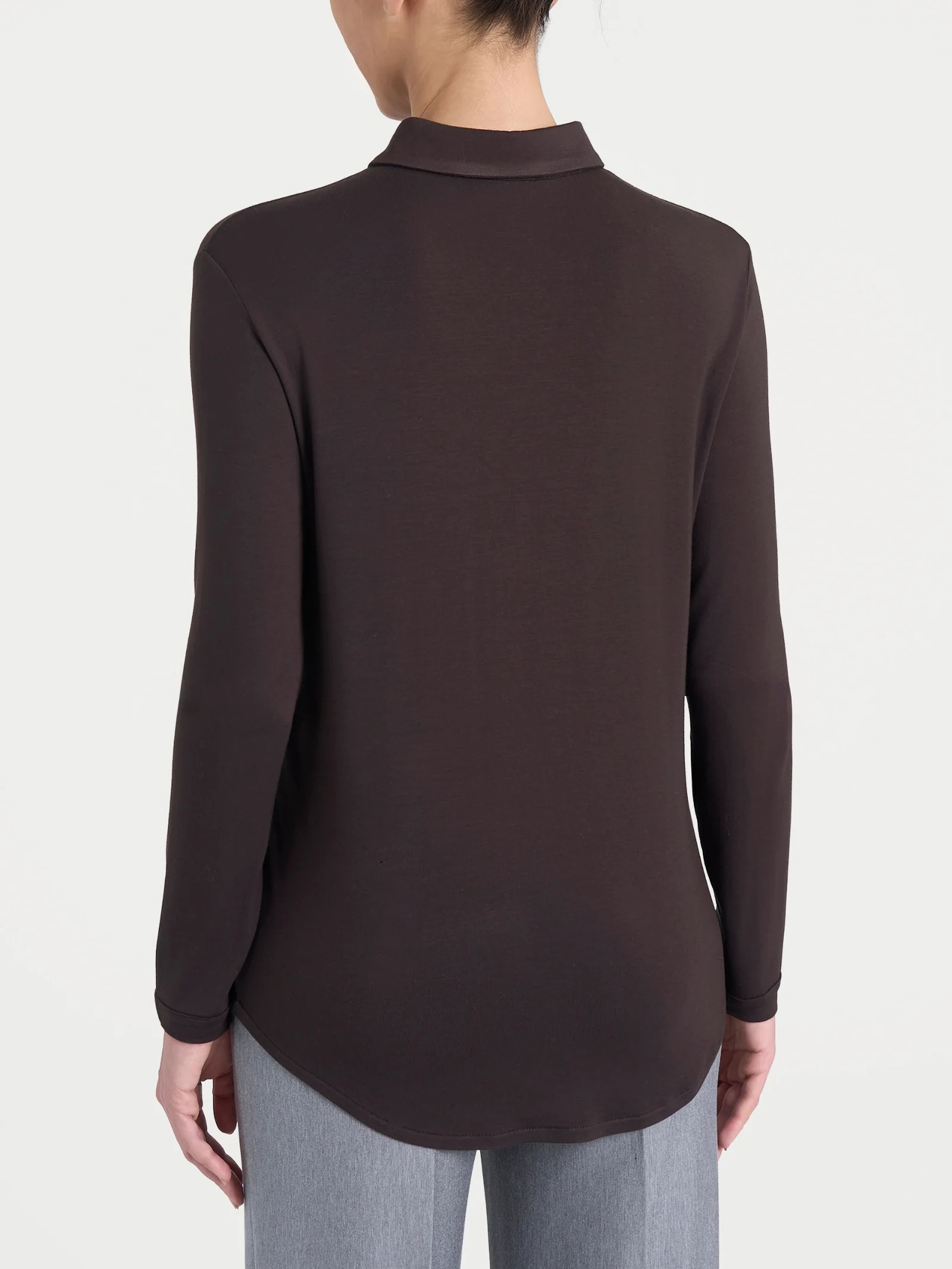 Camicia in Eco Viscosa - Chocolate Torte - Image 2