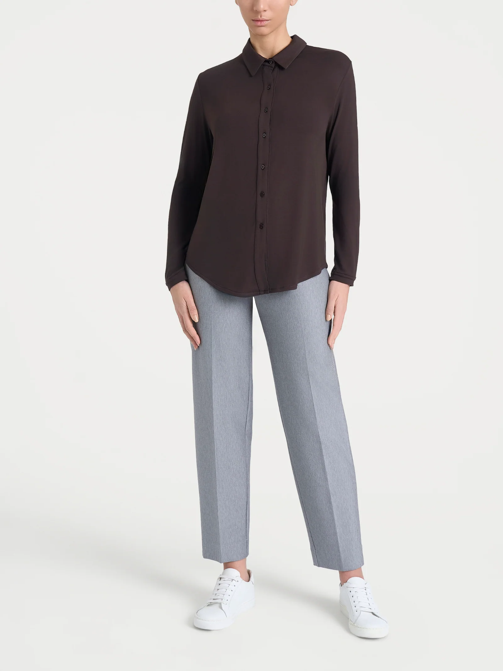 Camicia in Eco Viscosa - Chocolate Torte - Image 4