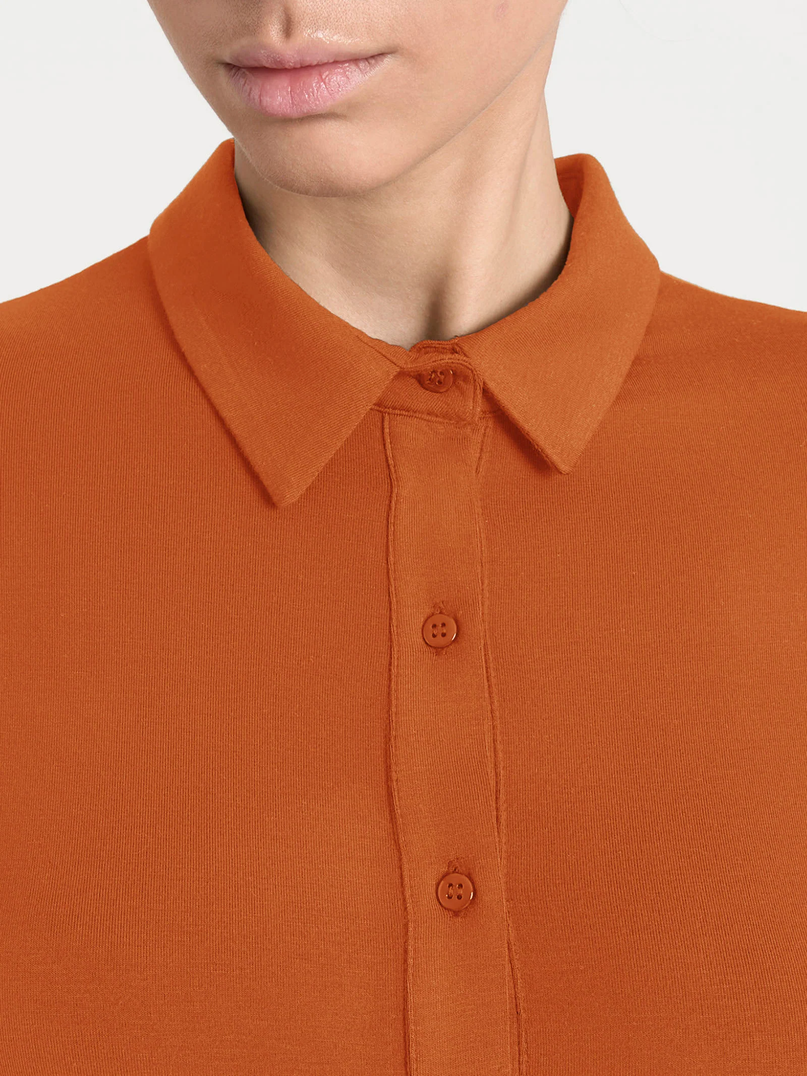 Camicia in Eco Viscosa - Rust - Image 3